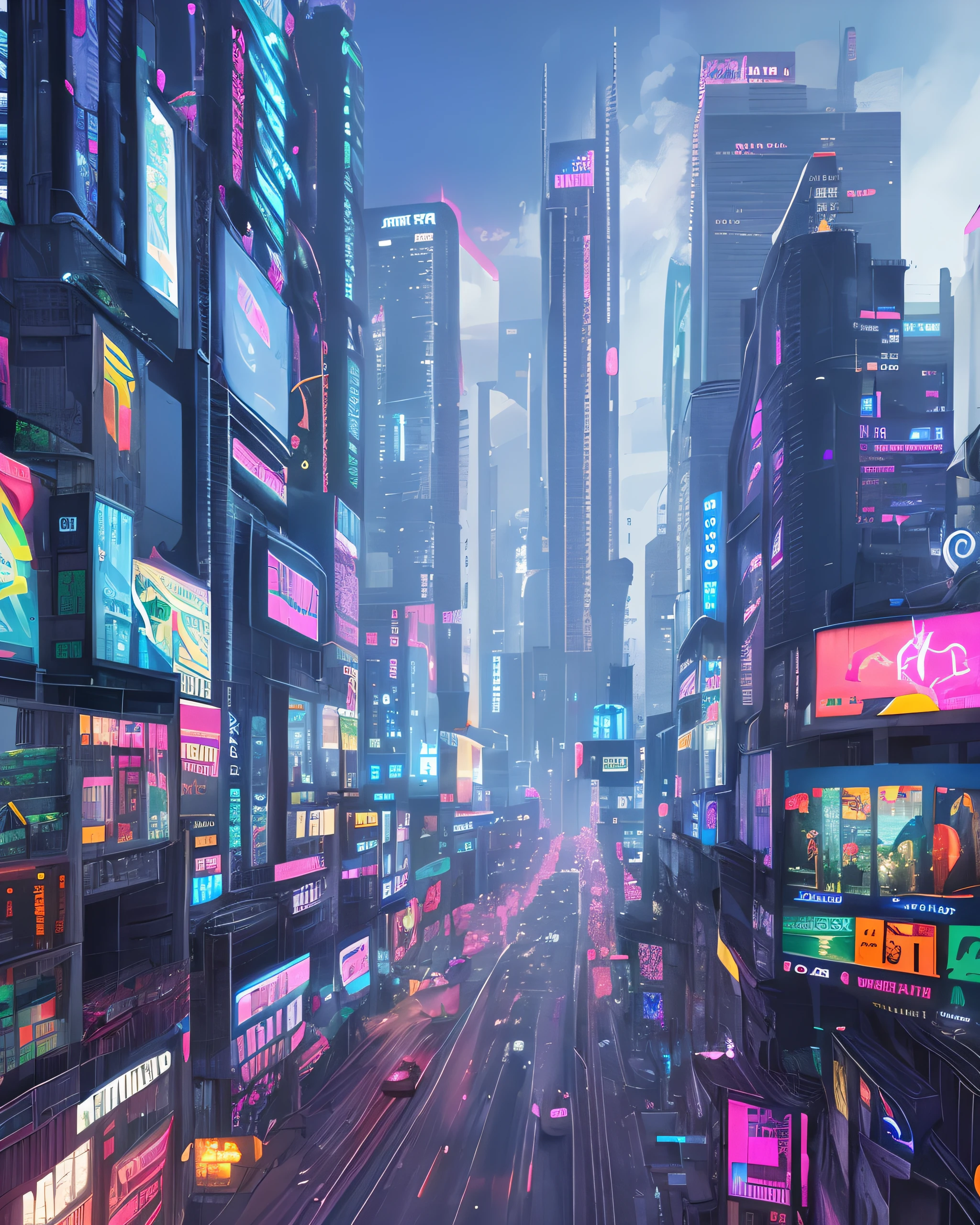 cyberpunk city