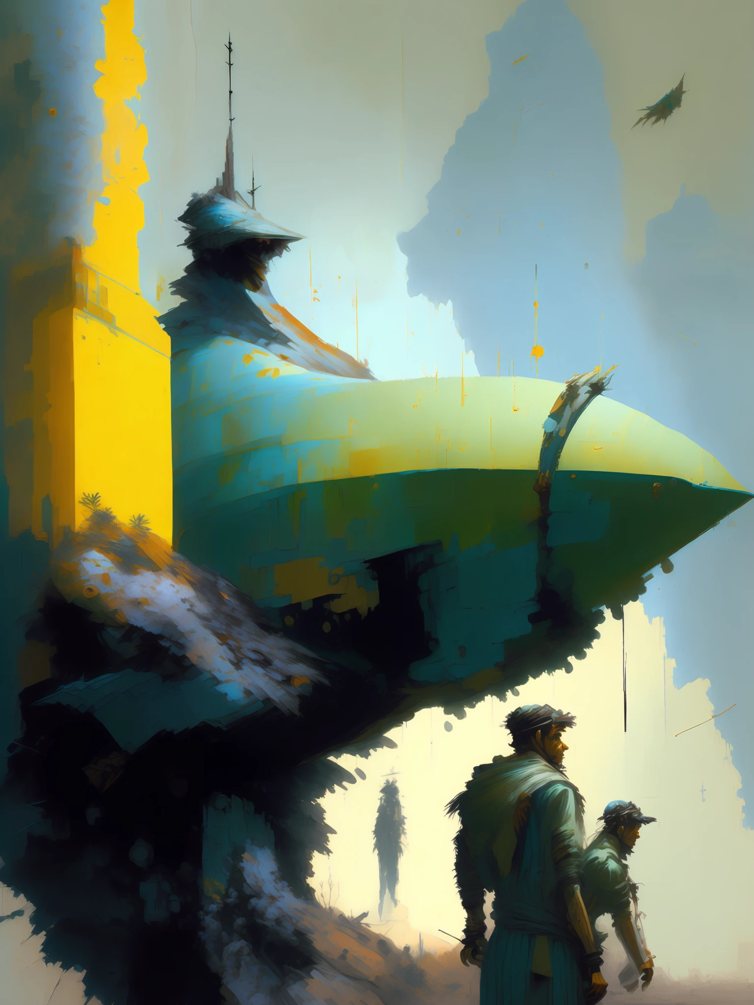 (((Art of (((,1:2) blue,green, Craig Mullins Oliv florest))))de()))—%2 rough brushstrokes. All Black Spot((((((( black )))))))))