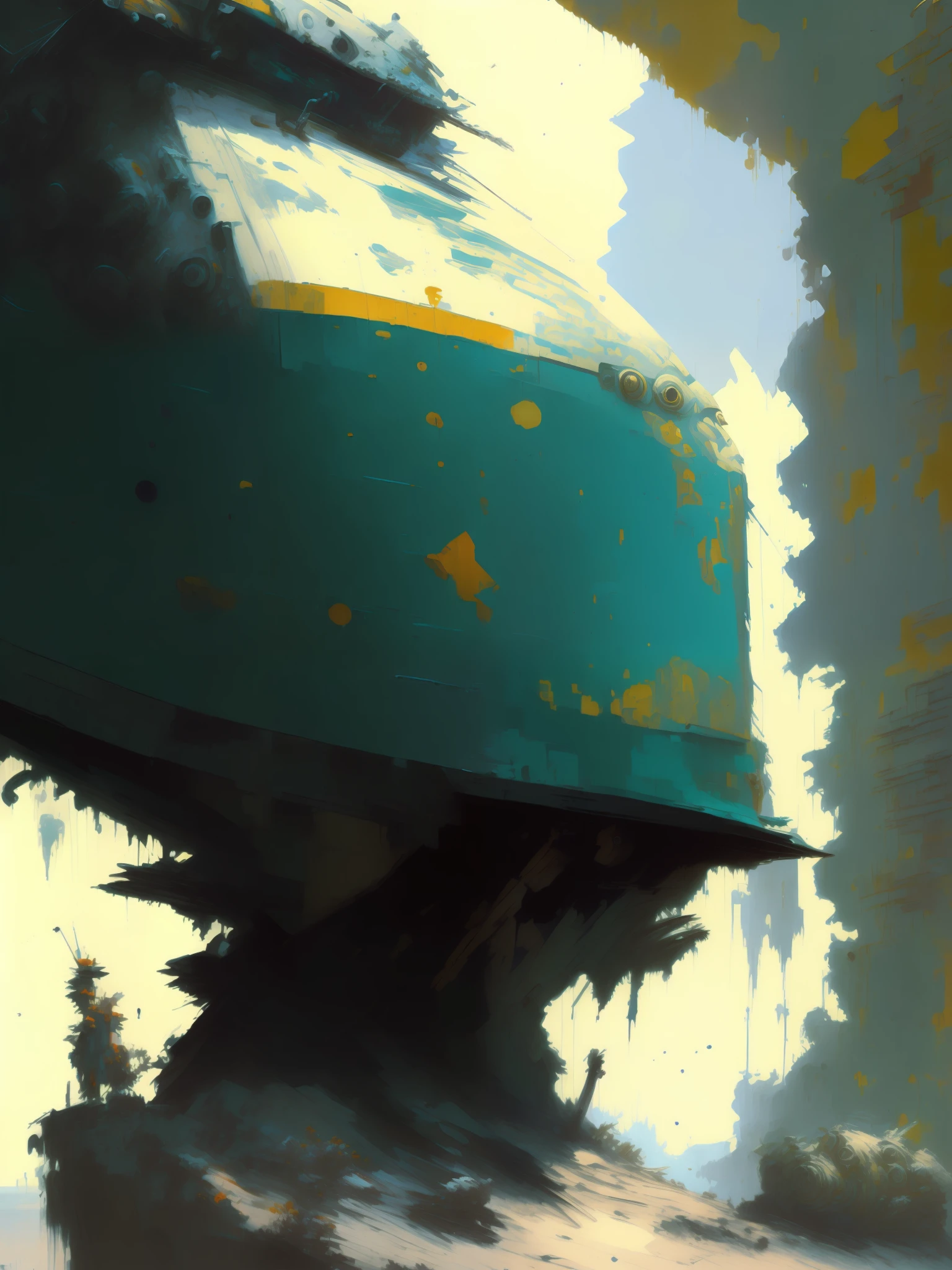 (((Art of (((,1:2) blue,green, Craig Mullins Oliv florest))))de()))—%2 rough brushstrokes. All Black Spot((((((( black )))))))))