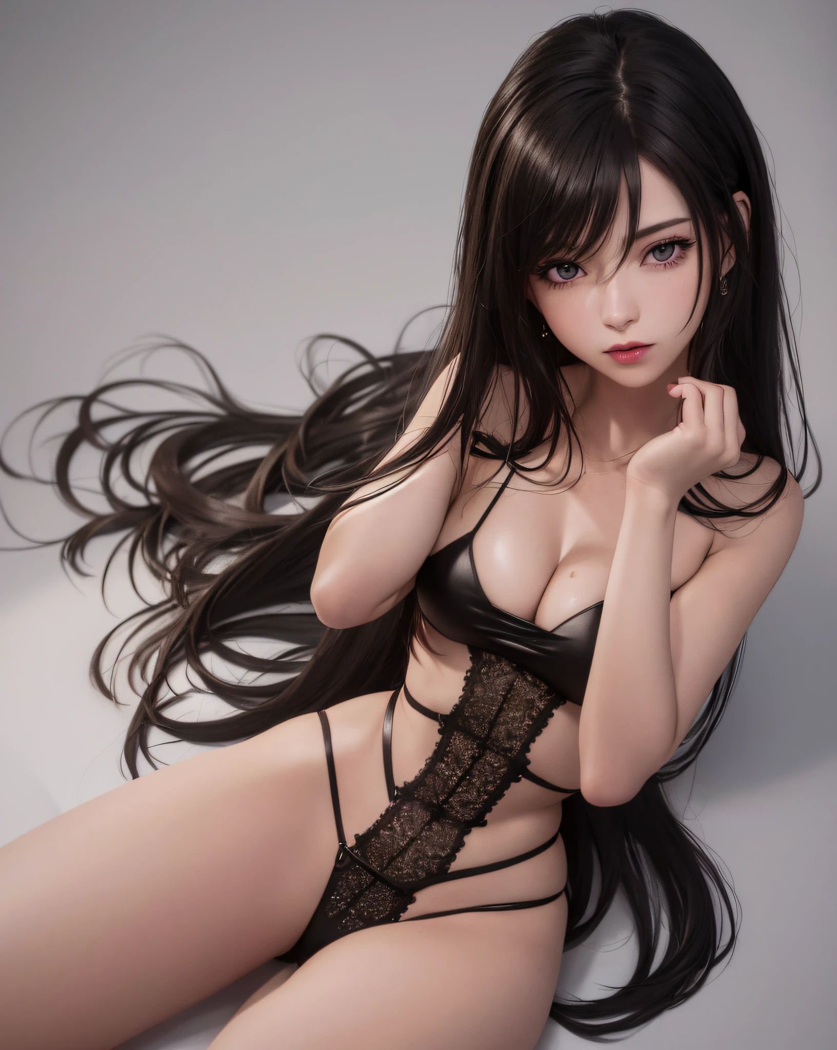 (Masterpiece, Best Quality, Ultra Detailed, 8K, Detailed Light, (Detailed Skin), 1 Sexy Girl, Tifa (Final Fantasy), Face, 18 years old, Brunette hair, Long hair, Black eyes, Eye reflex, Eyes with affection, Detailed Eyes, Solo, Extremely Tender Skin, Hydrated Skin, Skin Reflections, Ice Magic, Snow Magic, Updraft), leg_lift, Monochrome, very_close_to_viewers, zoom_layer,medium hair,yellow hair,summer_dress,pantyhose,fingerless gloves,small breast,gyaru,angel,crazy,heterochromia ,bathing,hands up ,eye_contact,Bare navel,sandbeach, butterfly,dusk,beautiful detailed water,beautiful detailed eyes