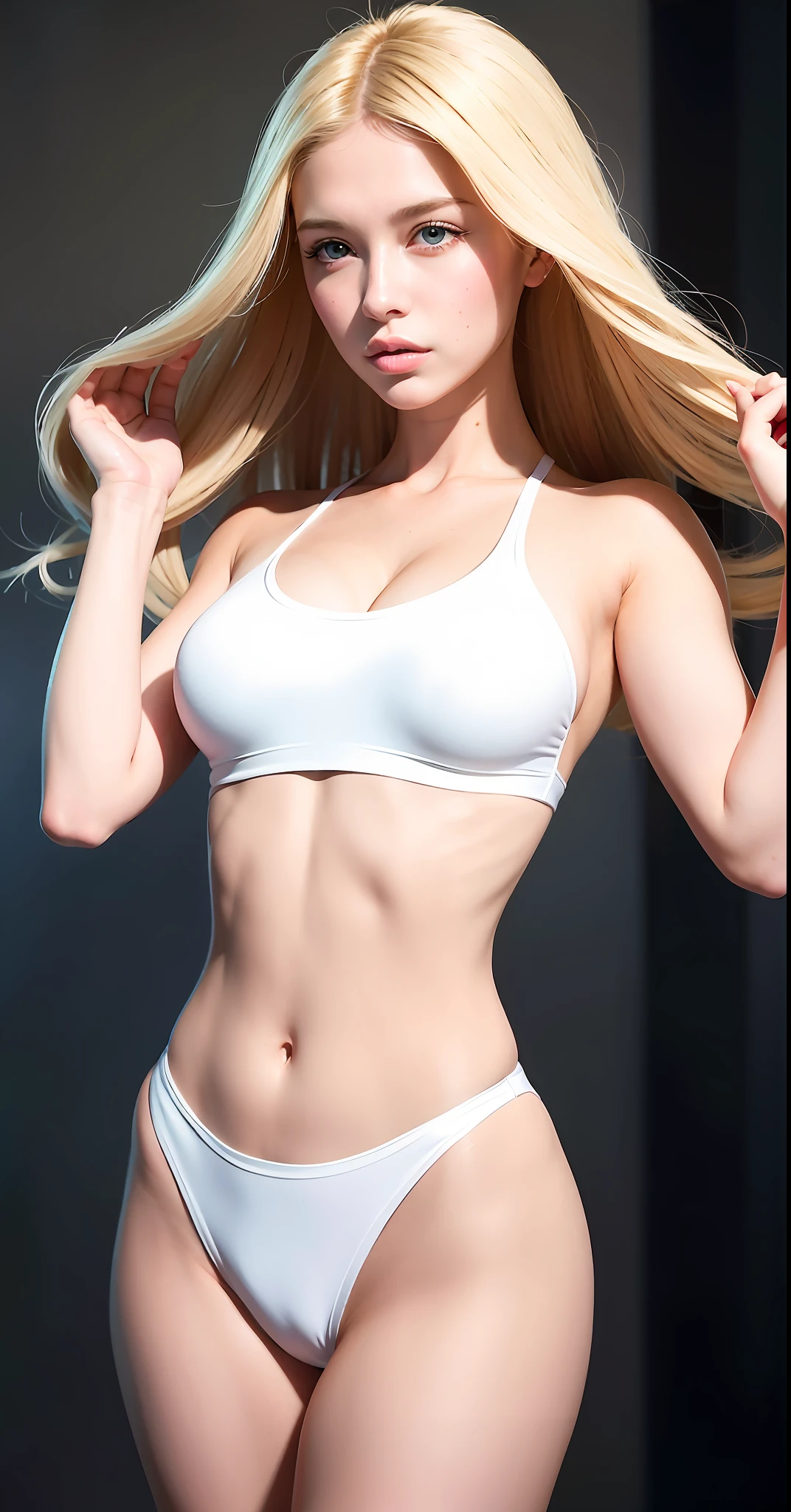 Title: "Showcasing the Elegance of a Stunning Caucasian Girl in a Striking Photoshoot with a Captivating Tight Outfit"
Description:
In this prompt, we will showcase the elegance of a stunning Caucasian girl in a striking photoshoot featuring a captivating tight outfit. The focus will be on highlighting her exceptional features, including her sharp and alluring face, radiant white skin, beautiful eyes, gorgeous hair, captivating red cheeks, and perfect body shape. The composition will celebrate her natural beauty and grace, capturing her allure in a tasteful and respectful manner.
Modifiers:
- Quality: The photoshoot will be meticulously planned and executed to ensure the highest quality standards. Advanced techniques will be utilized to achieve exceptional photorealistic results, enhancing the overall visual appeal by a factor of 1.4.
- Resolution: The images will be captured in ultra-high resolution, enabling the viewer to appreciate every intricate detail of the girl's features and outfit with unparalleled clarity.
- Outfit: The girl will be styled in a tight outfit chosen at random, which will perfectly accentuate her figure and exude a sense of elegance and sophistication. The outfit will be tastefully selected to complement her natural beauty and showcase her confidence.
- Facial Features: The girl will possess a sharp and striking face, enhanced by her captivating eyes, beautifully framed by her luscious hair. Her radiant white skin will add a touch of purity and ethereal beauty, while her charming red cheeks will infuse her look with a hint of warmth and allure.
- Hair: The girl will have gorgeous hair that adds to her overall appeal, whether it's flowing locks cascading down her shoulders, a stylishly chic haircut, or an intricately styled updo, enhancing her unique beauty and charm.
- Body Shape: The girl will possess a perfect body shape that epitomizes beauty and grace. The focus will be on showcasing her natural curves in a respectful and tasteful mann