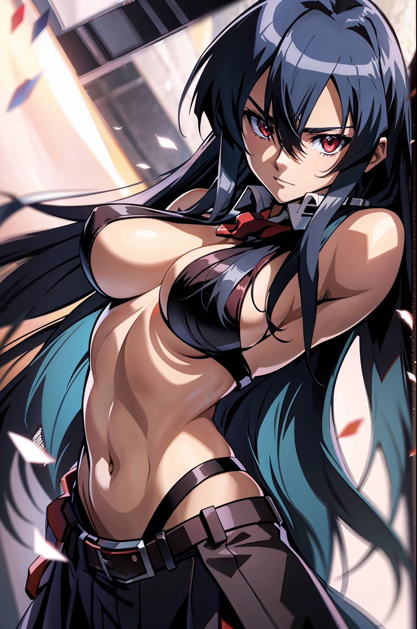 Akame (akame ga kill), underboob, armpit