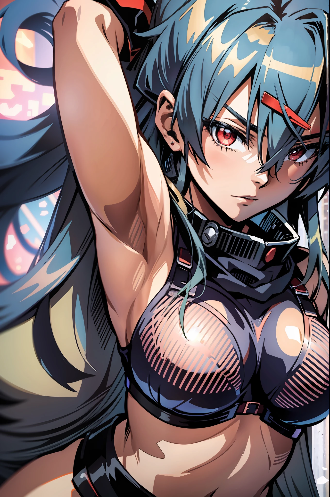 Akame (akame ga kill), underboob, armpit