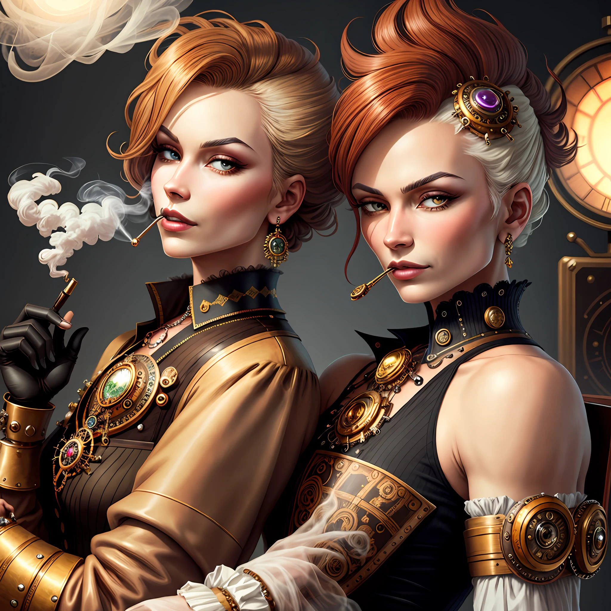 Steampunk smoking Fabergé