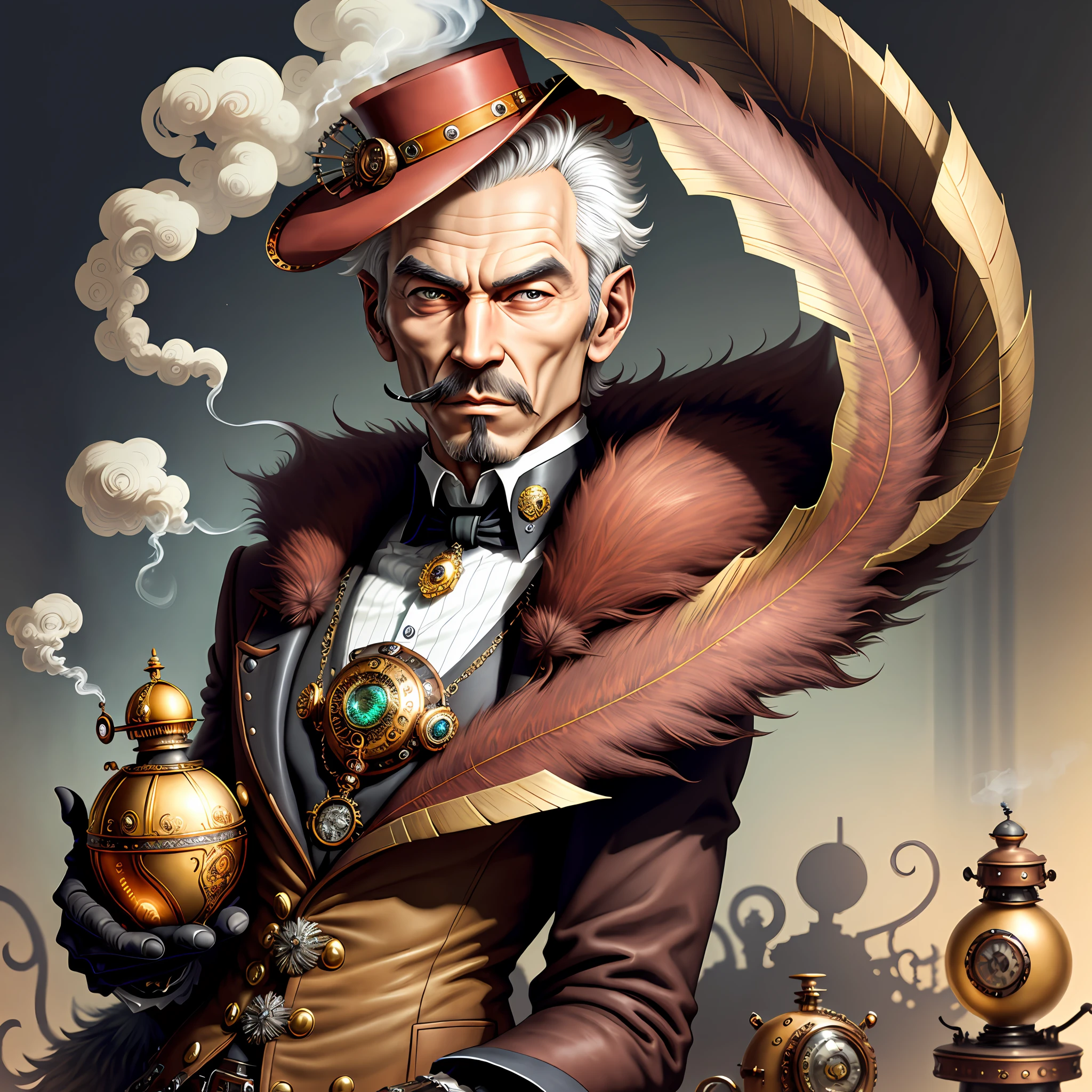 Steampunk smoking Fabergé