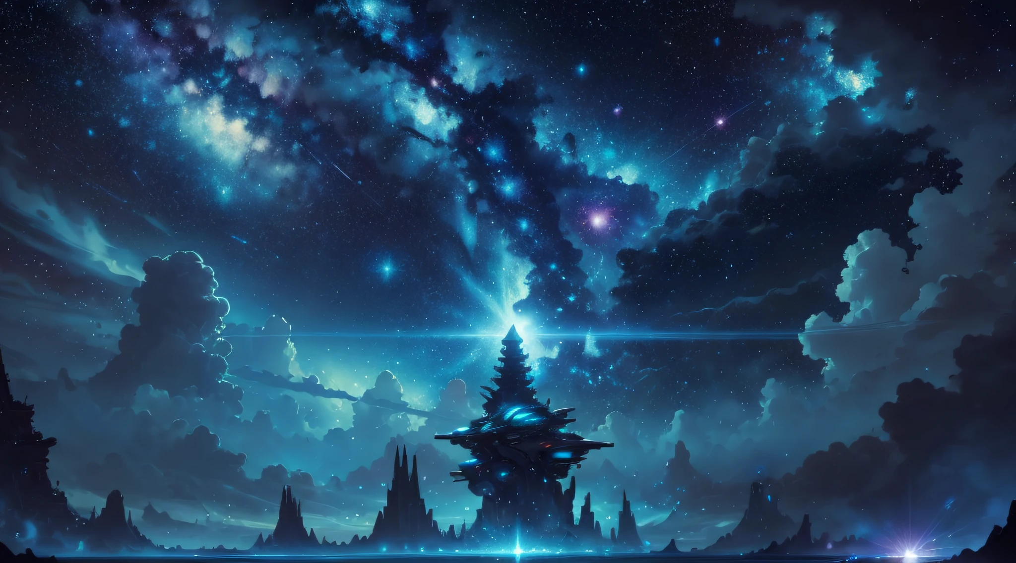 [Neo Universe Universe-Naut] Starry sky, cinematic angle, superb view --auto --s2