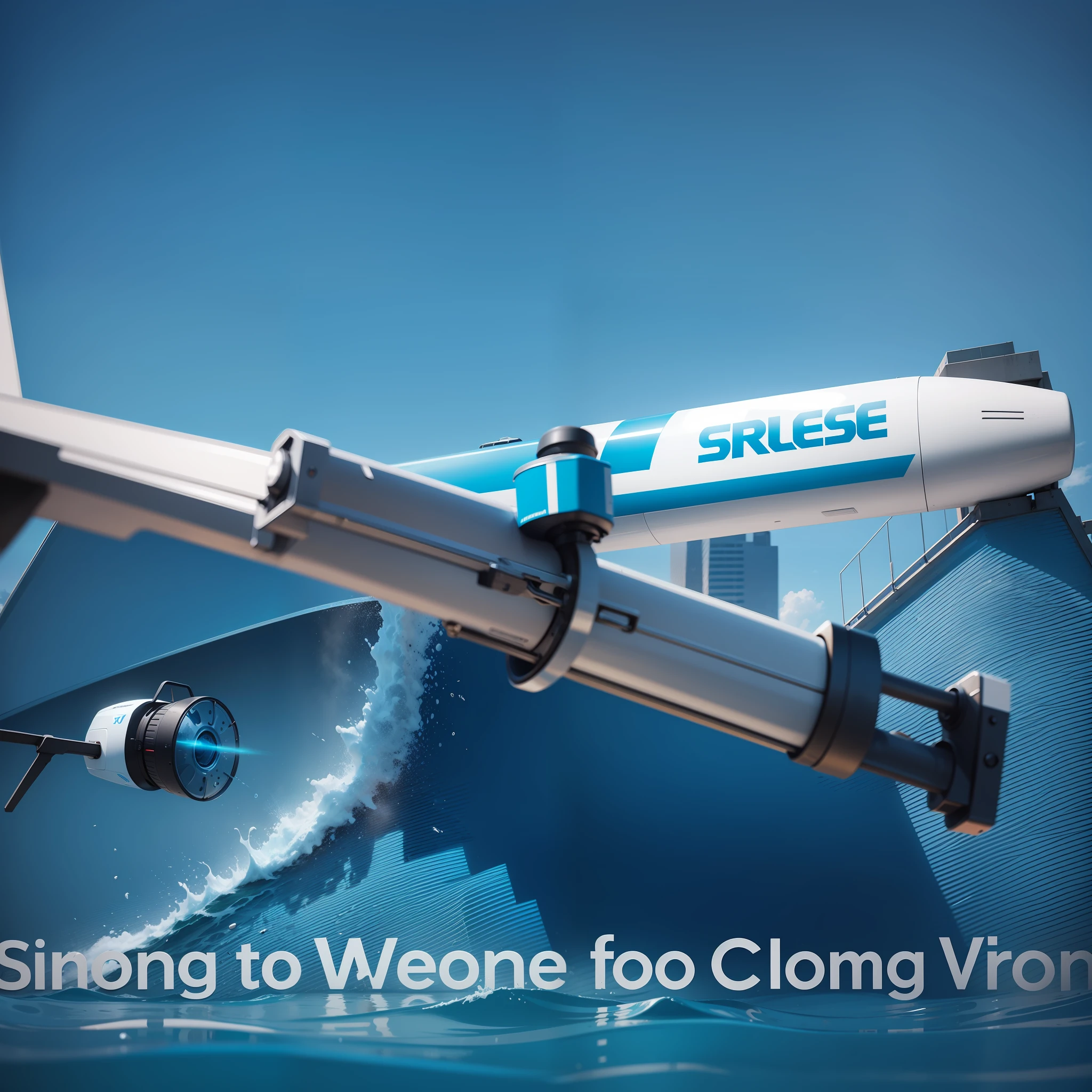 Size: L 70cm x H50cm, color is blue, image is cleaning drone, text "Cleaning drone, welcome to the City Manager Program". The drone in the image is highly recognizable, designed in blue to highlight the theme color of the advertisement, and the text is eye-catching and concise, aiming to attract the attention of pedestrians and vehicles and create an impression of the subject of the advertisement. --auto --s2