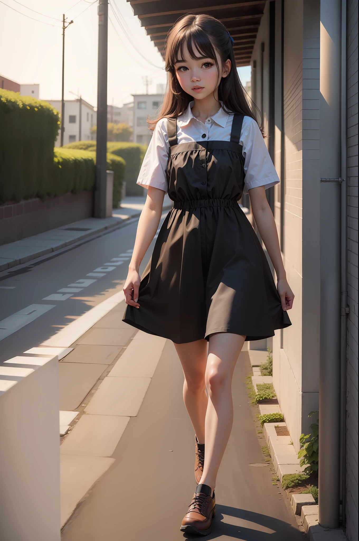 Best quality, super high resolution, (realism: 1.4), 1girl, masterpiece, outdoor, full body,