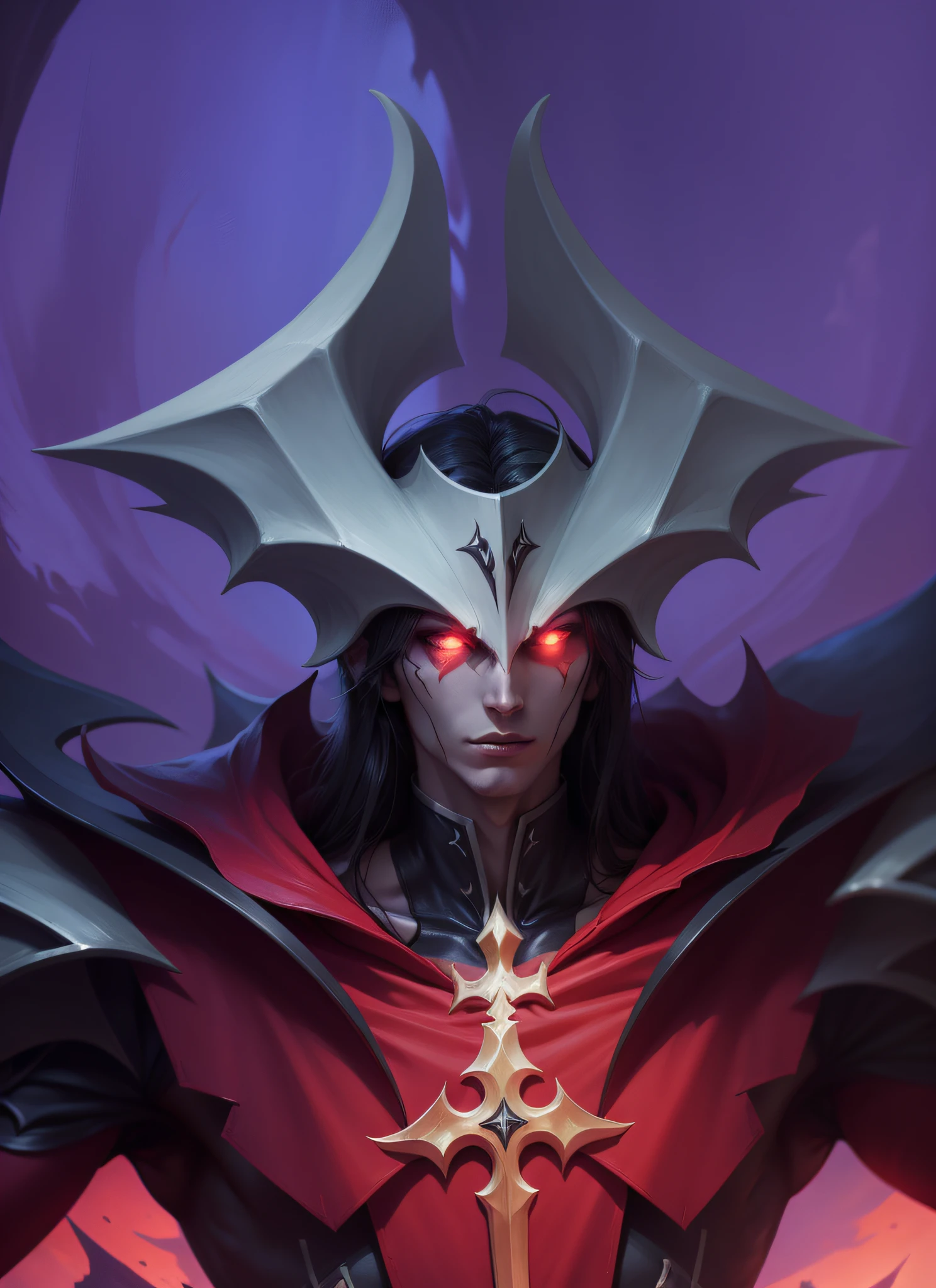 Aatrox League of Legends, white clothing, angel wings --auto --s2
