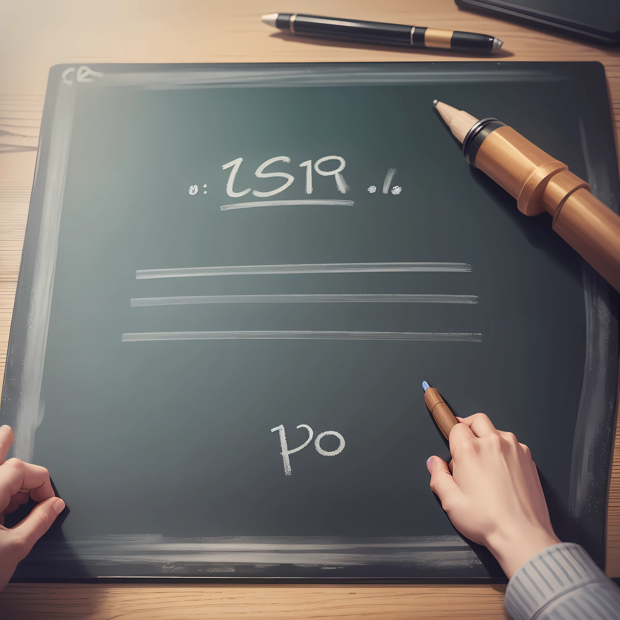 Chalk writing on the blackboard non-stop, comic style, clear picture quality, 1080P, 8K, natural performance, unique presentation --auto --s2