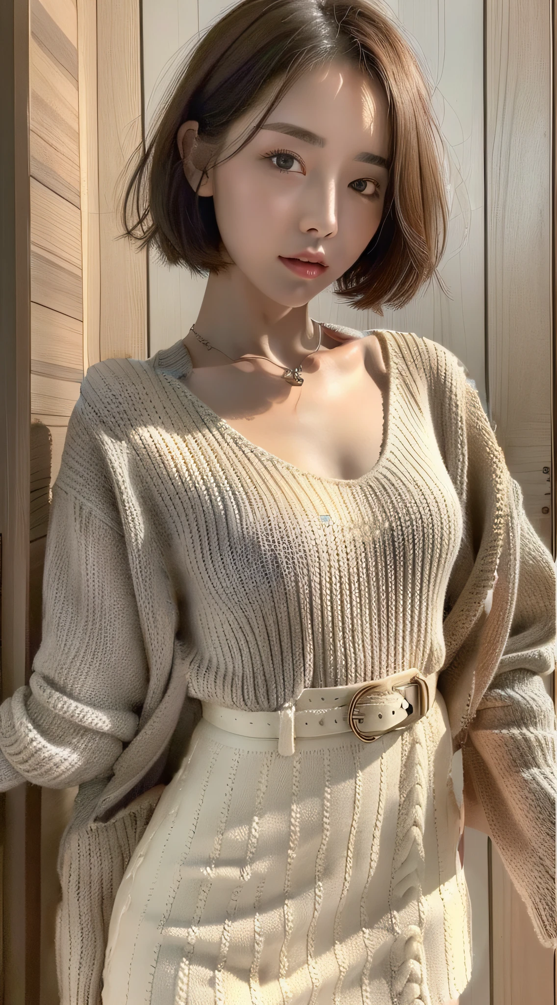 Knitwear, dress, beige