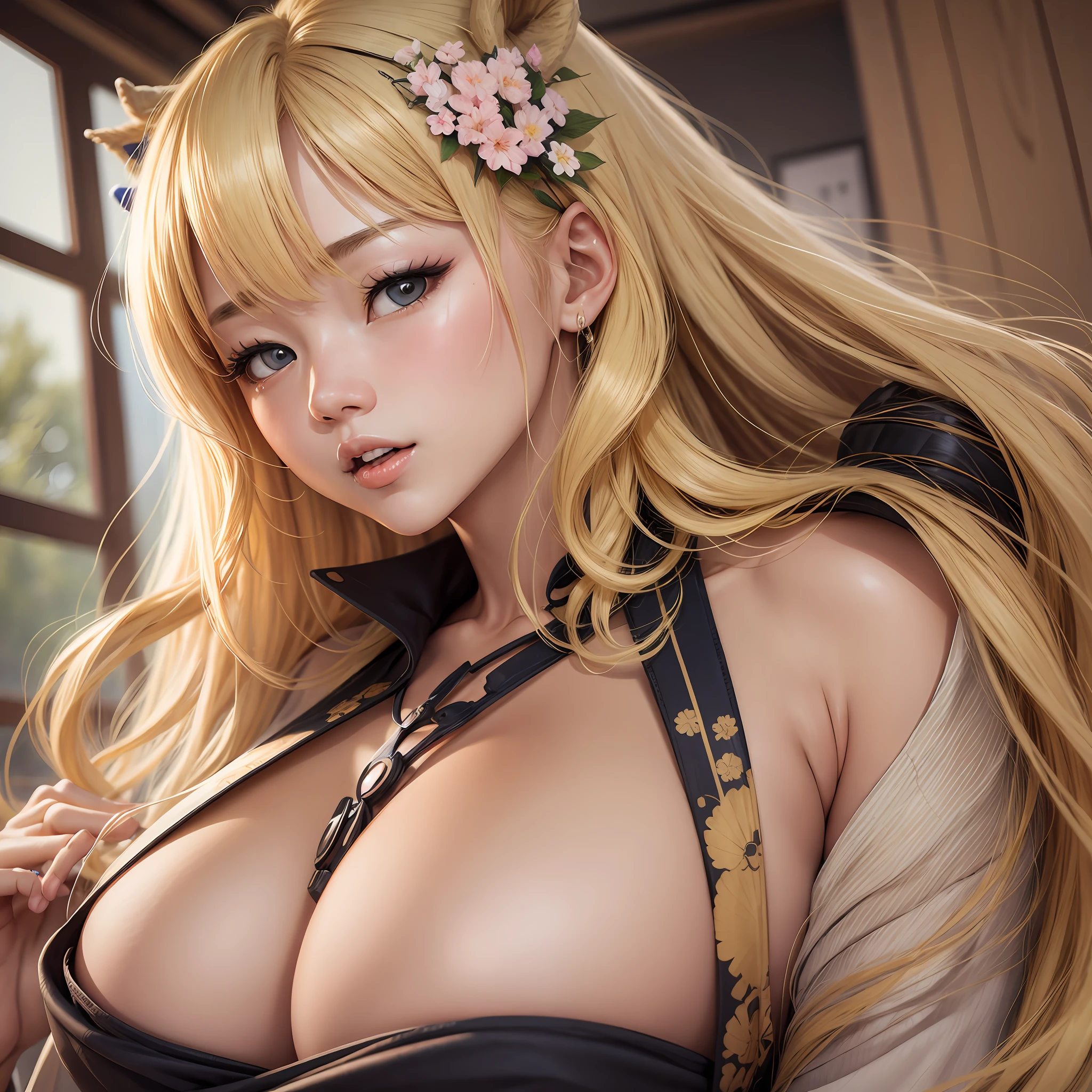 Japan Blonde Gal Boobs
