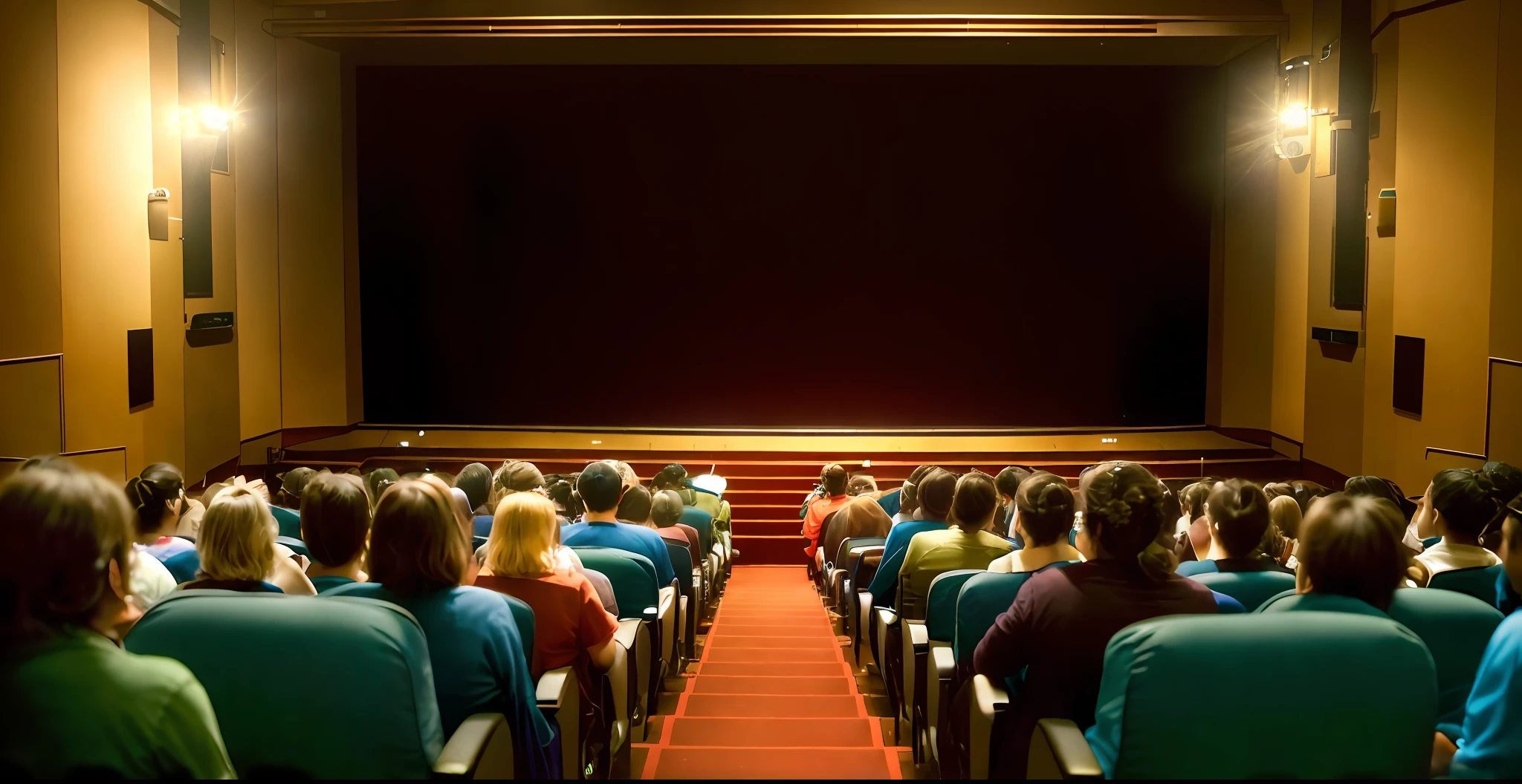 people with (((maid clothes)) sitting in a theater watching a movie on a screen, sitting in a movie theater, cinema, movie screen photo, in a theater, award-winning cinema, cinematic cinema, expansive cinematic vision, cinematic image, cinematic screen, award-winning cinematic, audience, theater, cinematic vision, film, cinematic flavor, cinematic IMAX photo, movie poster without text