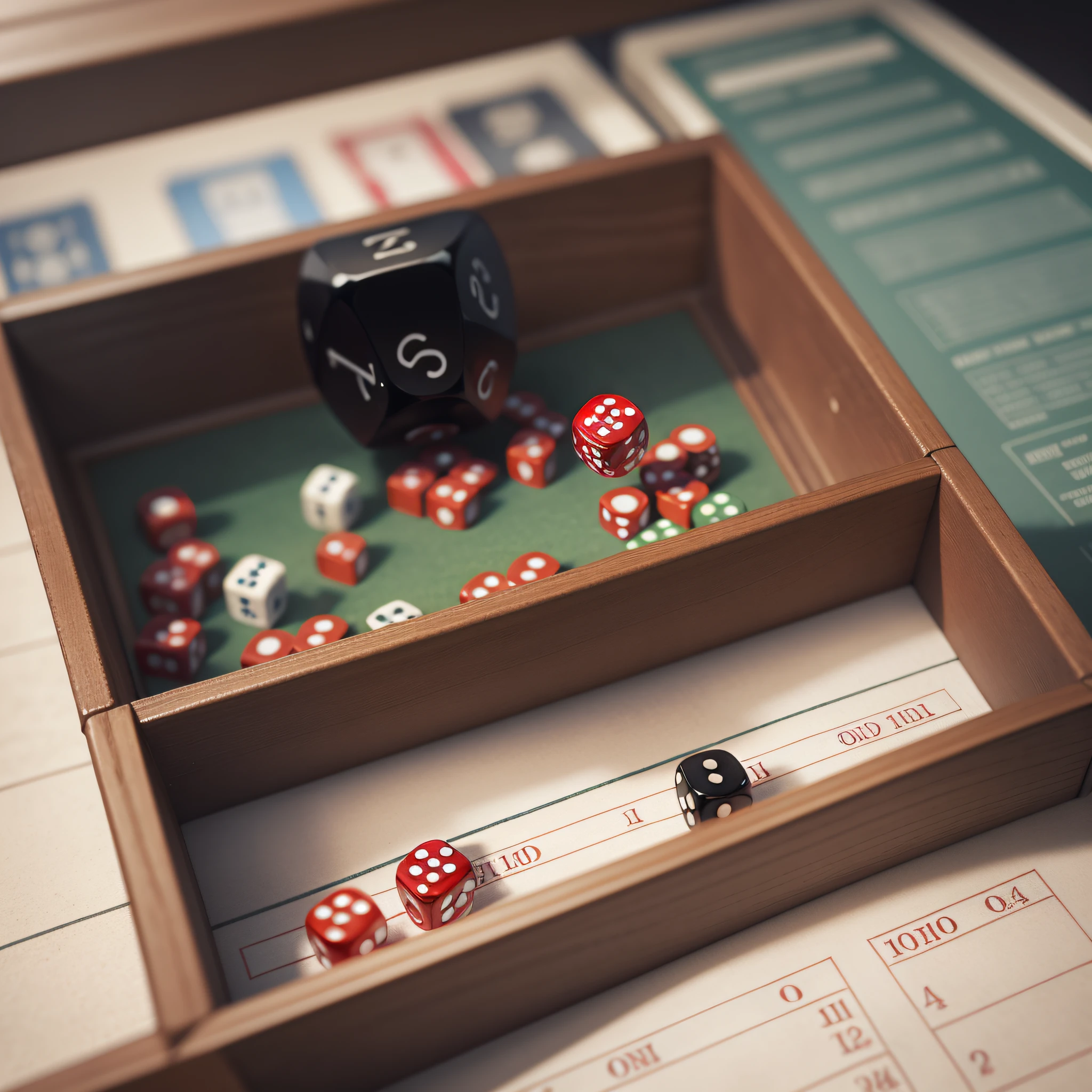 Image of a dice being manipulated, representing the manipulation of the results of the games by the bookmaker. --auto --s2