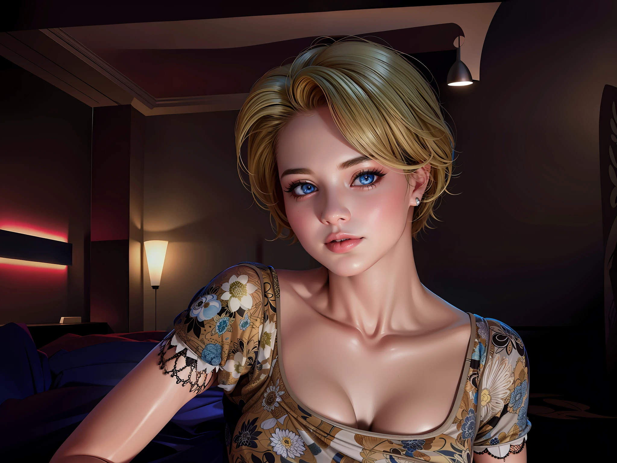 photorealistic,realistic, solo, photorealistic, best quality, ultra high res,
short curly blonde hair, big blue eyes, cheerful expression, curvy figure,((black_kimono)), extremely_clothes
beautiful, masterpiece, best quality, extremely detailed face, perfect lighting, solo,1girl,
best quality, ultra high res, photorealistic,
ultra detailed,
masterpiece, best quality,
suzy1,
