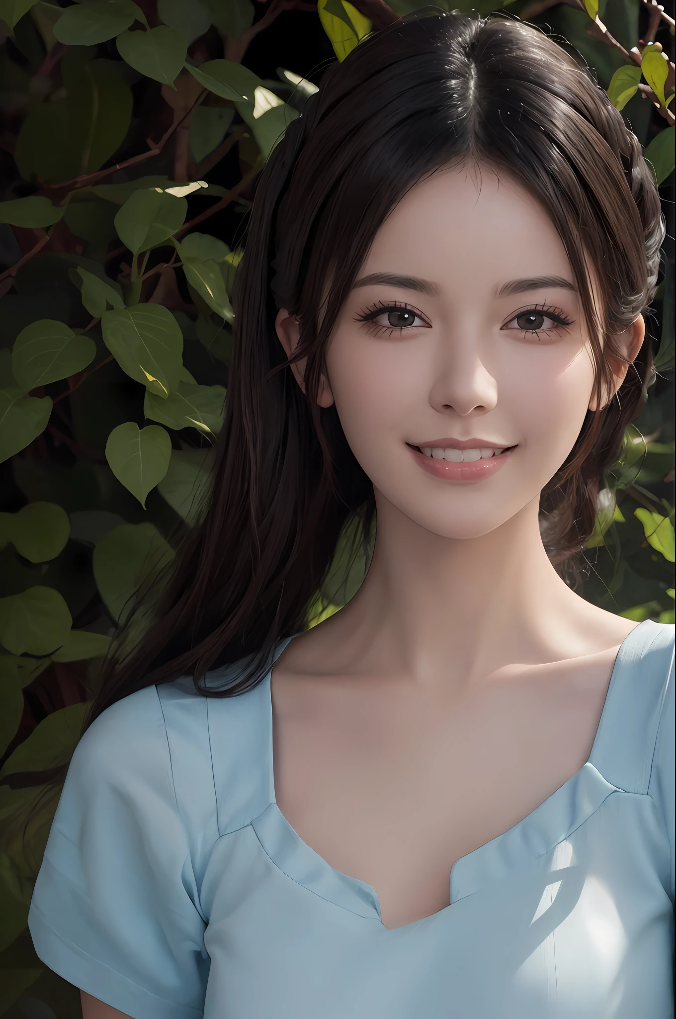 (Masterpiece: 1.3), (8k, photorealistic, RAW photo, top quality: 1.4), (1girl), beautiful face, (realistic face), (black hair), beautiful hairstyle, realistic eyes, beautiful detail eyes, (realistic skin), beautiful skin, absurdity, attractive, ultra high resolution, ultra realistic, high definition, golden ratio, whole body, smiling teeth are visible, beautiful smile,