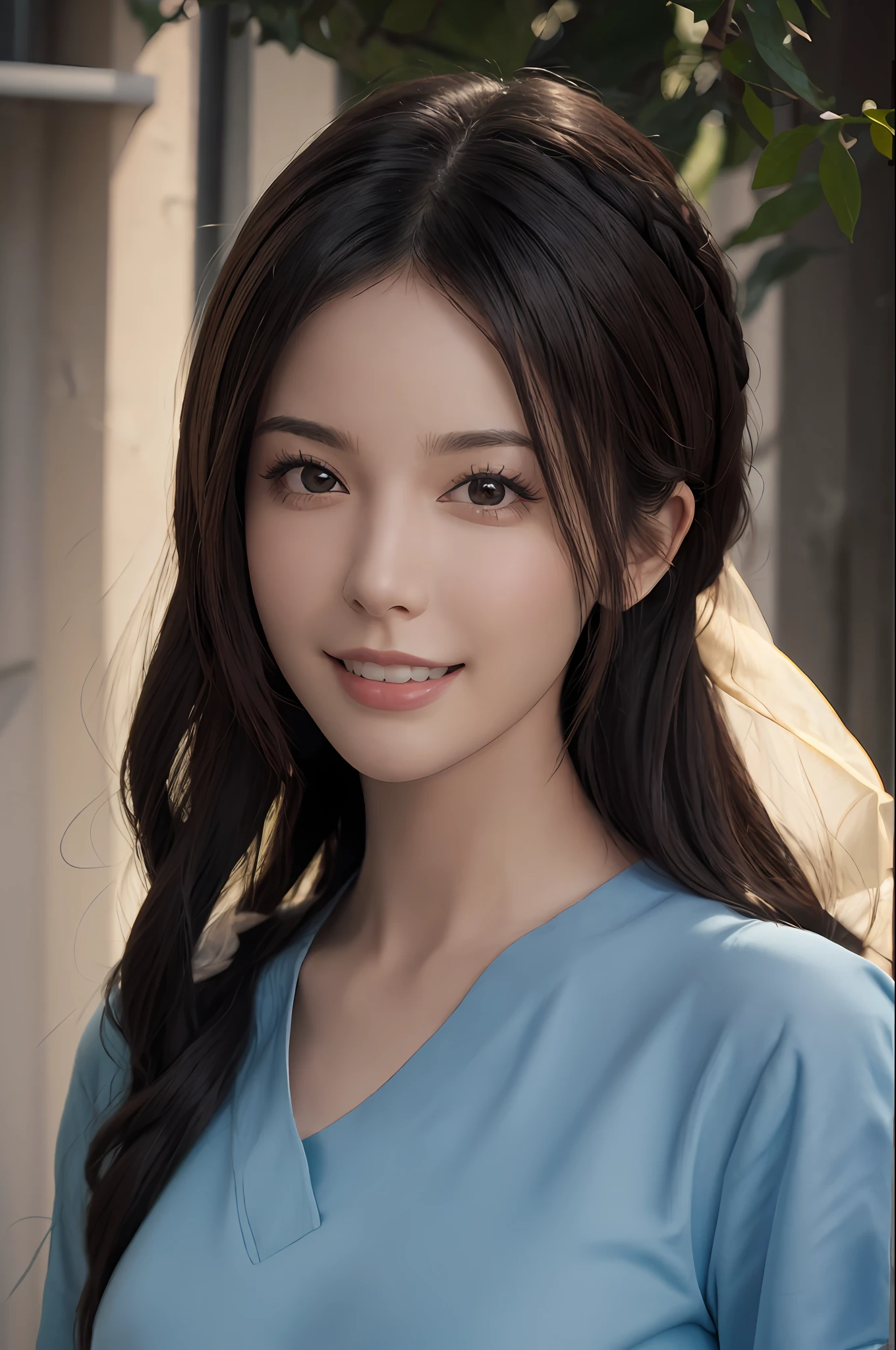 (Masterpiece: 1.3), (8k, photorealistic, RAW photo, top quality: 1.4), (1girl), beautiful face, (realistic face), (black hair), beautiful hairstyle, realistic eyes, beautiful detail eyes, (realistic skin), beautiful skin, absurdity, attractive, ultra high resolution, ultra realistic, high definition, golden ratio, whole body, smiling teeth are visible, beautiful smile,