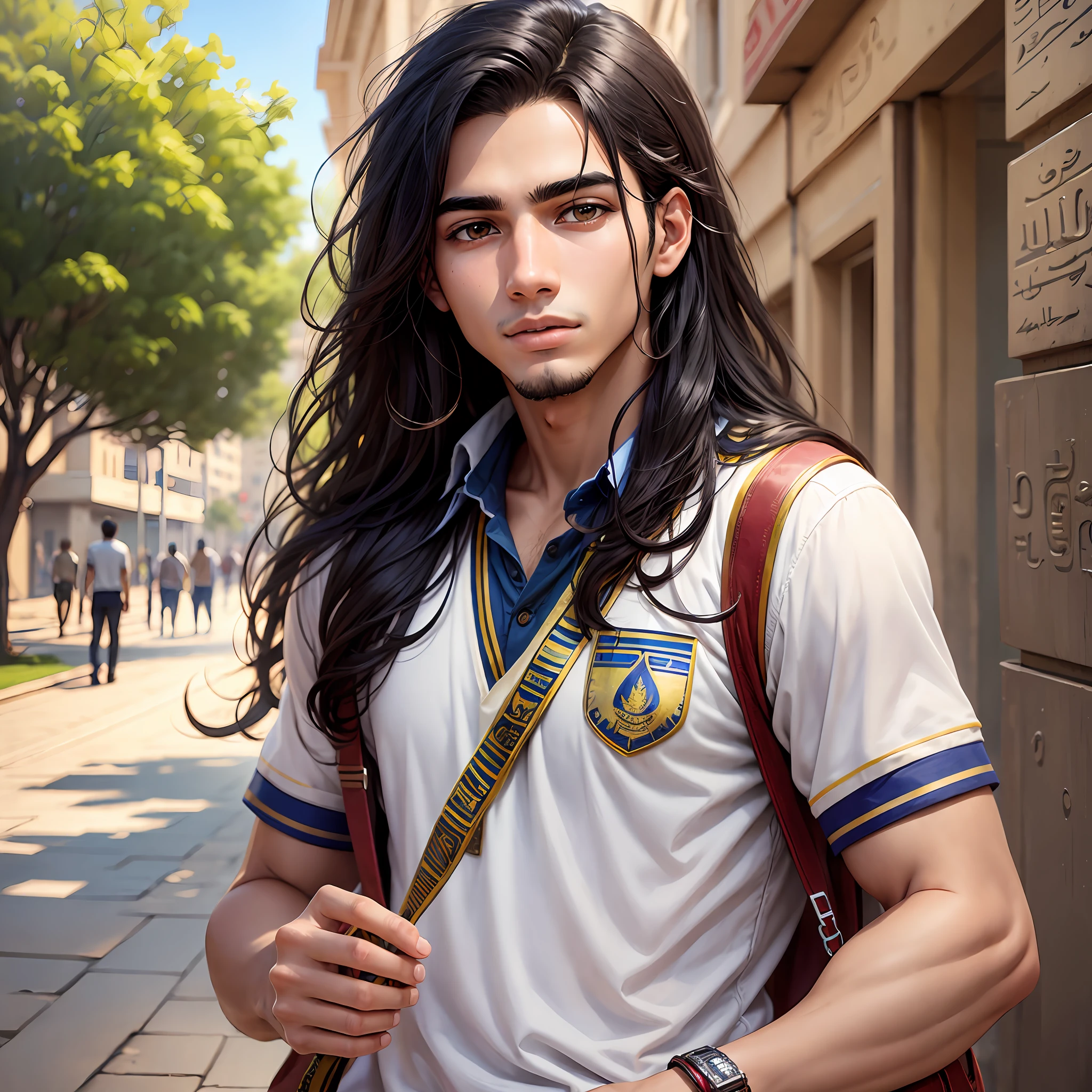 A male Egyptian university student --auto --s2