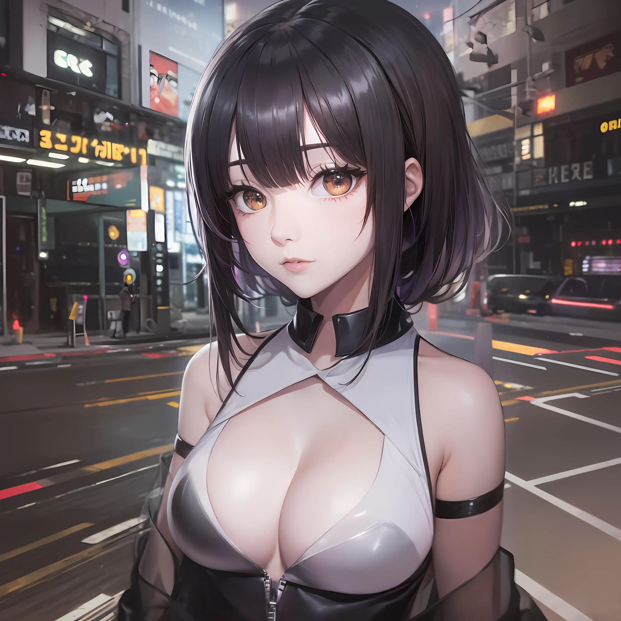 1girl, jk black silk, eyes, overtime in the company after work, 8k resolution, --auto --s2