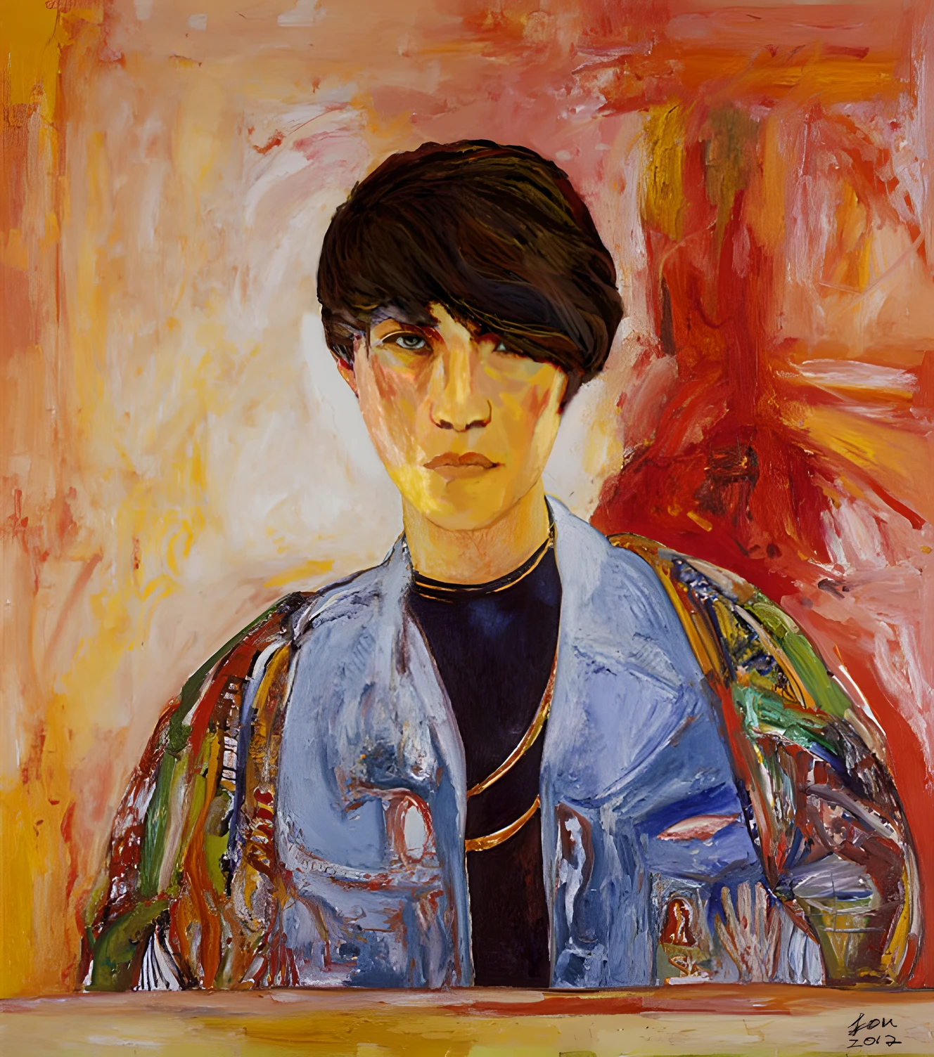 (Kraola style: 1.1), (blue: 1.1), open mouth smile, artistic cell: 1.2, (portrait: 1.05), bright subject, (15 year old boy: 1.3, dark pink Josie: 1.1, Anton: 1.1), artistic expression details: 1.2, John Bellani inspiration: 1.1, (personal portrait: 1.05), Konstantin Westchilov inspiration: 1.1.