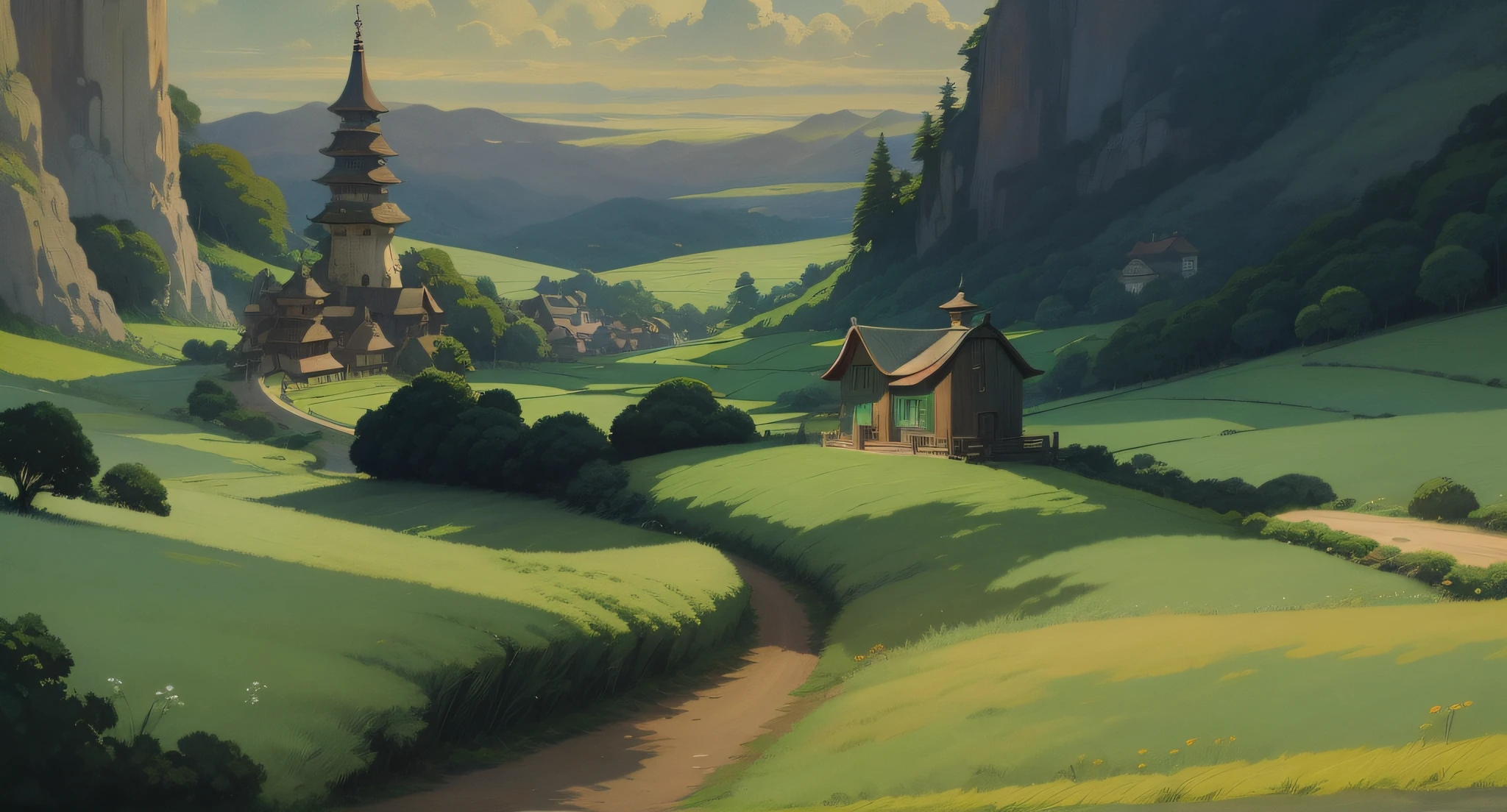 Arte do Studio Ghibli --auto --s2