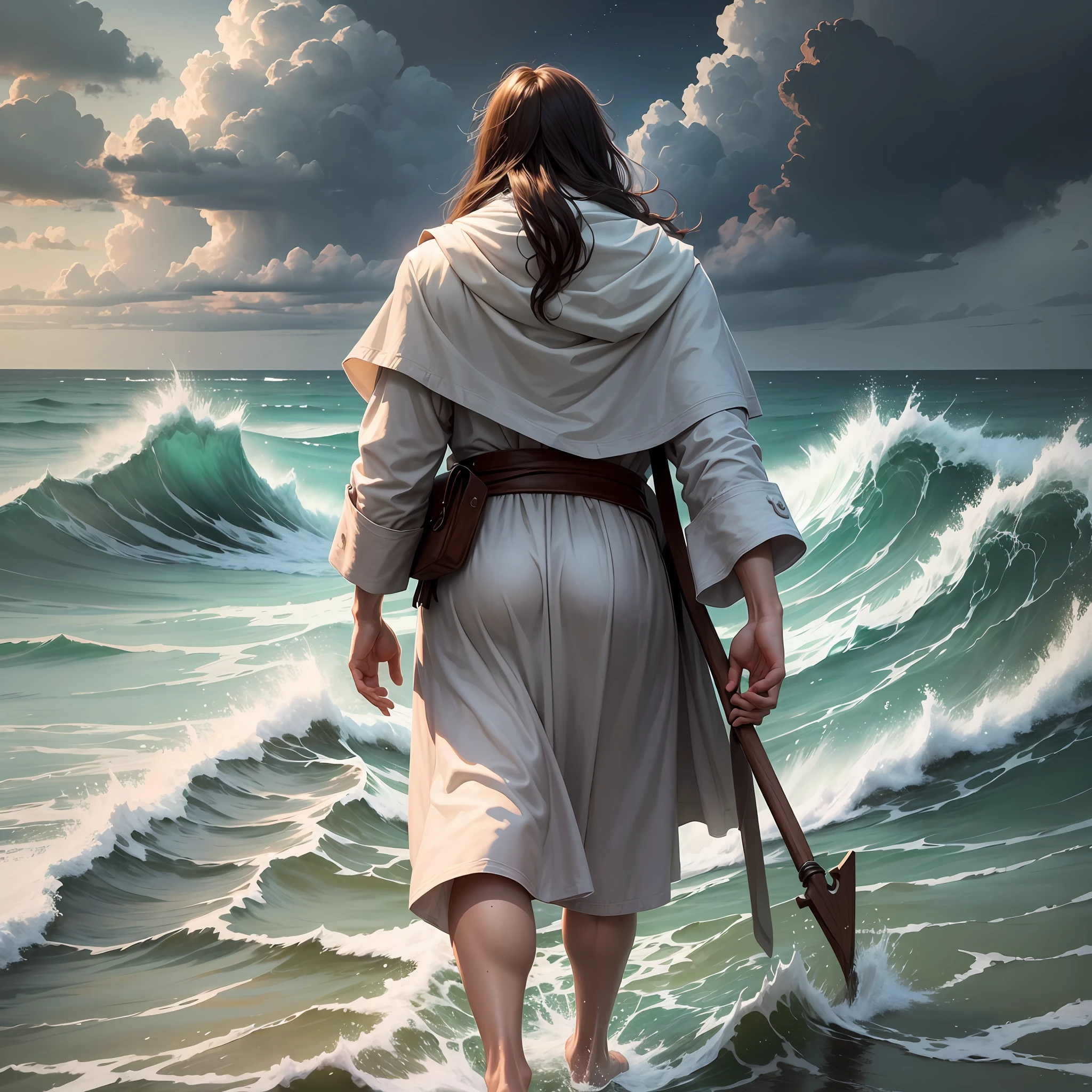 Just imagine: on a stormy night, the disciples see Jesus walking on the choppy waters. Peter, courageous, asks to walk too --auto --s2