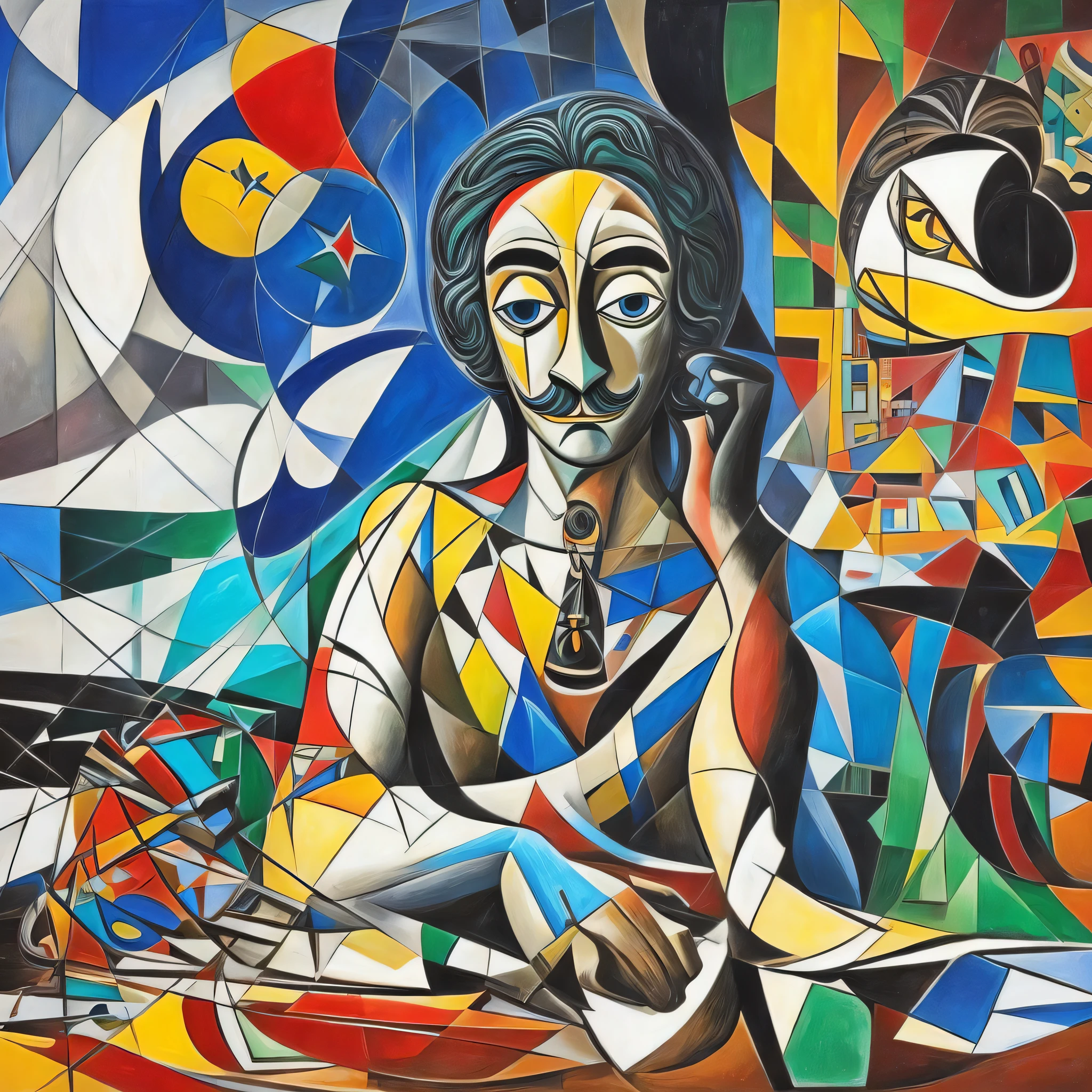Hello. I would like, if possible, to merge a work by Salvador Dalí with one by Picasso --auto --s2