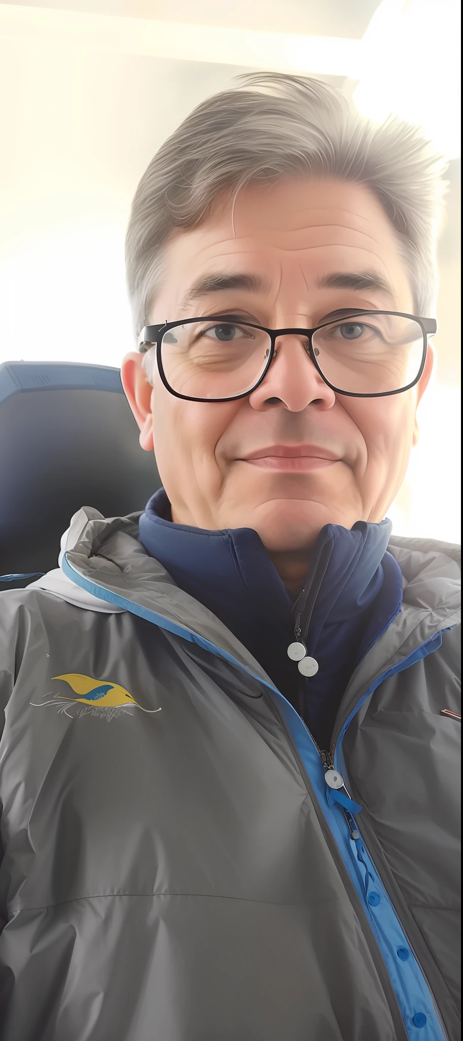middle-aged scientist, white coat, strong prescription glasses, Antarctica, (((masterpiece))), (((best quality))), ((ultra-detailed)), (((photography)))