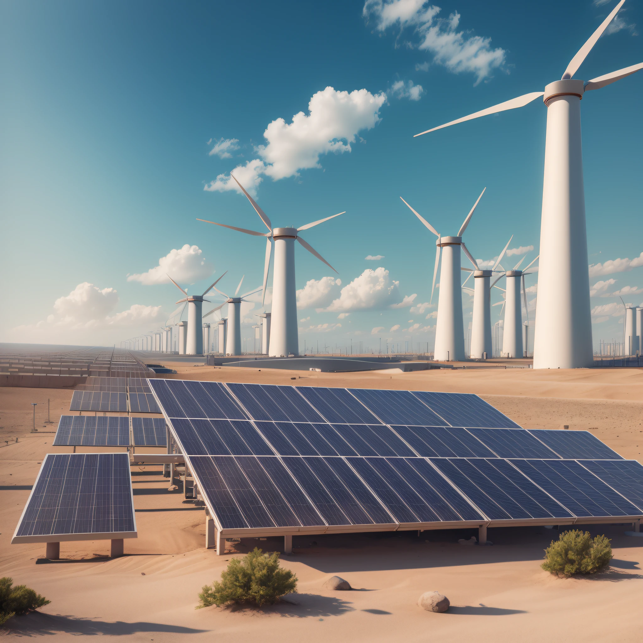 solar powerplant, smooth, sharp focus, 8k, octane render,