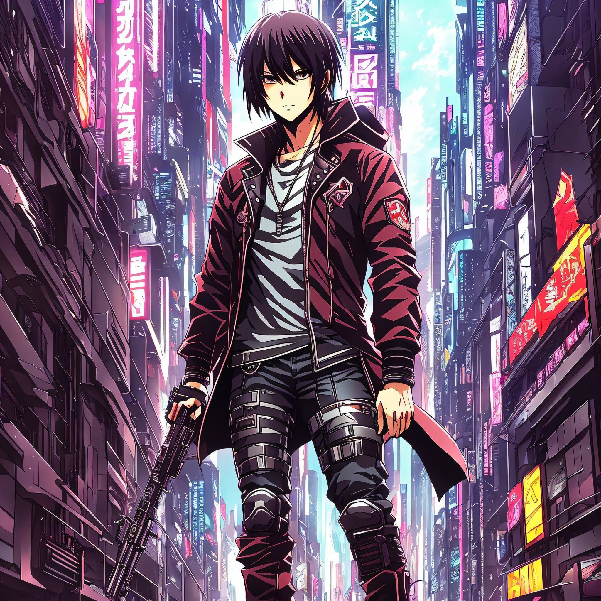 rte, cyberpunk, anime, anime art, manga art, manga, full body --auto --s2