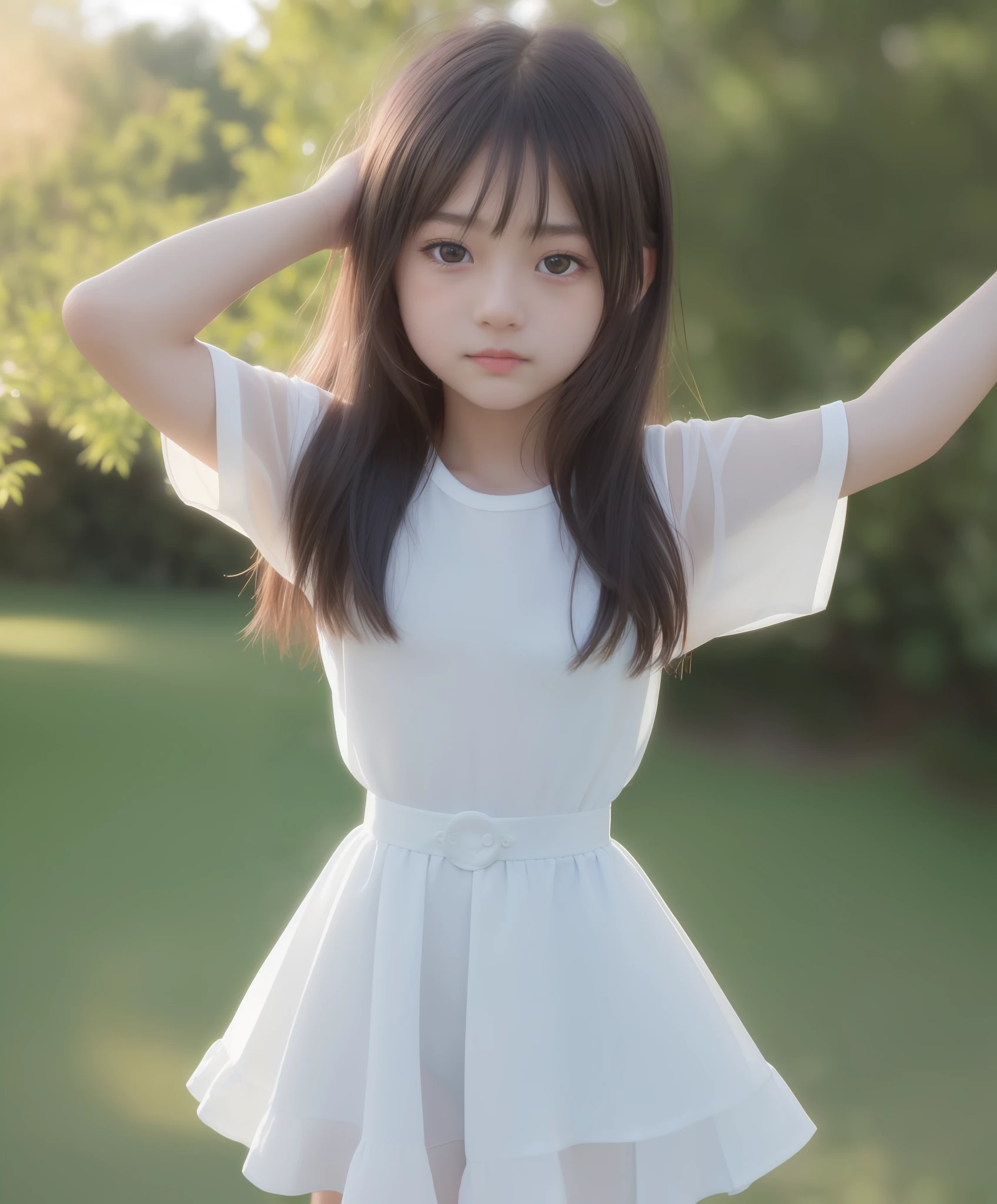 Top Quality, Masterpiece, Hi-Res, Girl 1, , Beautiful Face, upon_body, Tyndall Effect, Photorealistic, (High Definition Skin: 1.2), 8K UHD, DSLR, Soft Lighting, High Quality, Volumetric Lighting, Candid, Photography, High Resolution, 4k, 8k, Bokeh,10 Year Old -haired, RAW Photo, Bokeh (Realism: 1.4, Realistic), high-definition CG unified 8K wallpaper, 1 girl, ((Slim body: 1)), (Small: 1), Back to the viewer, (((Direct view from the front)), (HQ Skin: 1.4), 8k UHD, DSLR, Soft Light, High Quality, Film Grain, FUJIFILM XT3, (Layered Short Haircut, Black Hire, Small: 1.2)), (Viewers: 1.4), ( Full body: 1.8), No panty, underwear, Junior Idol, Small, Craipples,, Masturbation, White underwear, Pose naked, Loli, Loli AI