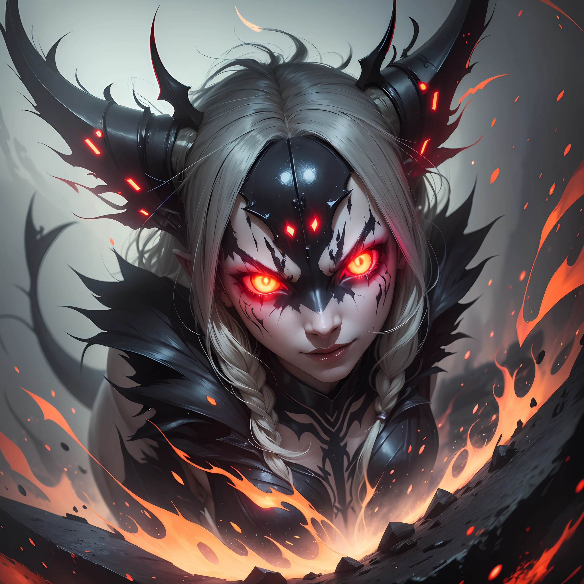 demon with glowing eyes --auto --s2