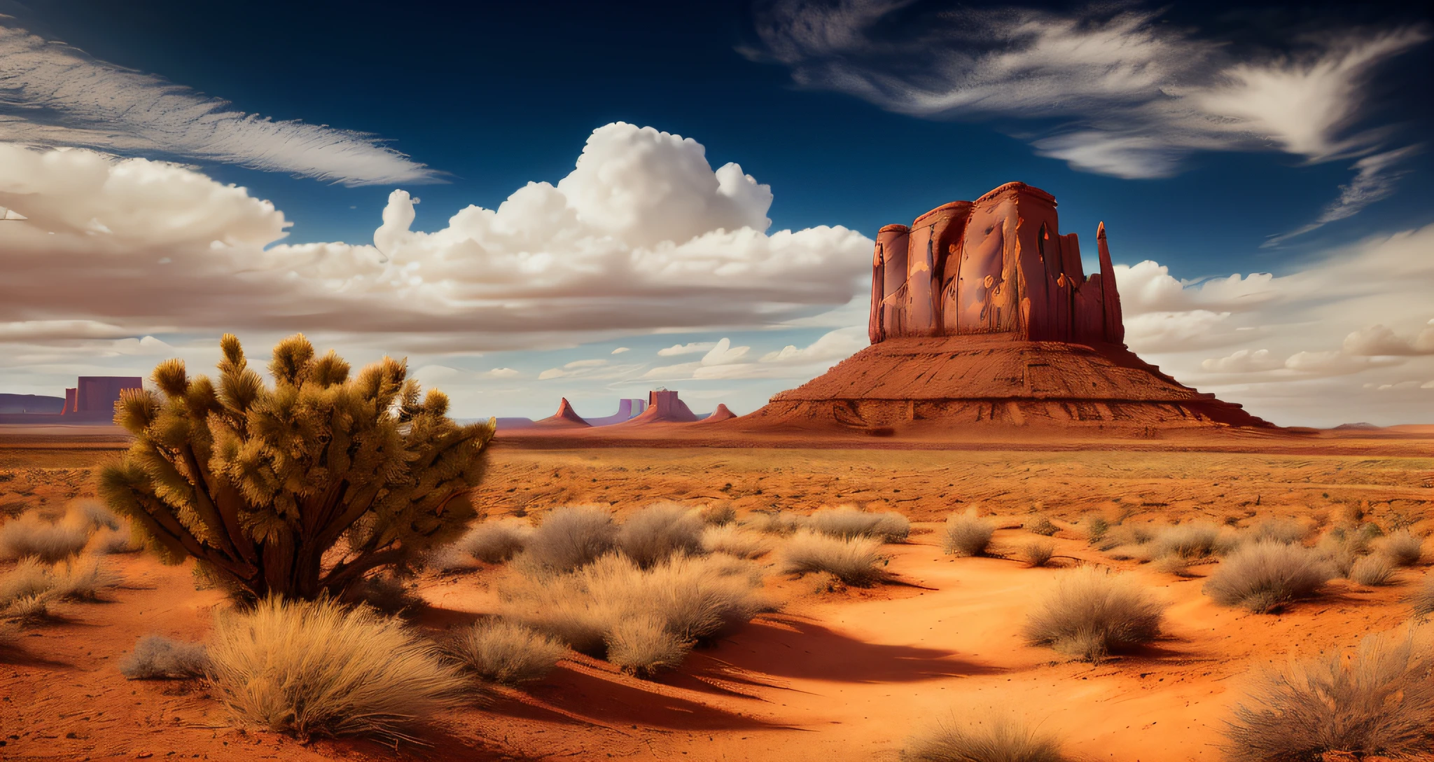 There is a desert with a desert-like area in the background, valley style monument, monument valley landscape, western american setting, monument valley, arizona desert, desert table, desert landscape, desert landscape, arizona, bright red desert sands, red desert, desert scenery, desert photography, new mexican desert background,  canyon background, in a dusty red desert, deserts and mountains, random background scene, Animation Still Screencap, Disney 2D Animation Still, Animated Film Still, Animated Still, Animated Still, Day of the Tentacle, Animated Movie Still, Animated Movie Scene, Interior Background Art, Animated Movie Shot, cartoon drawing, anime style, official art