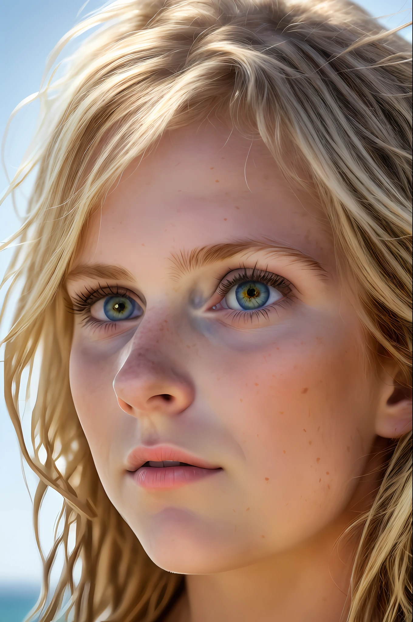 realistic photo, a realistic photo of  18yo girl wearing a bikini, blonde hair, beach,  (1girl), (extremely detailed CG unity 8k wallpaper), photo of the most beautiful artwork in the world, professional majestic (photography by Steve McCurry), 8k uhd, dslr, soft lighting, high quality, film grain, Fujifilm XT3 sharp focus, f 5.6, High Detail, Sharp focus, dramatic, (looking at viewer:1.2), (detailed pupils:1.3), (natural light),