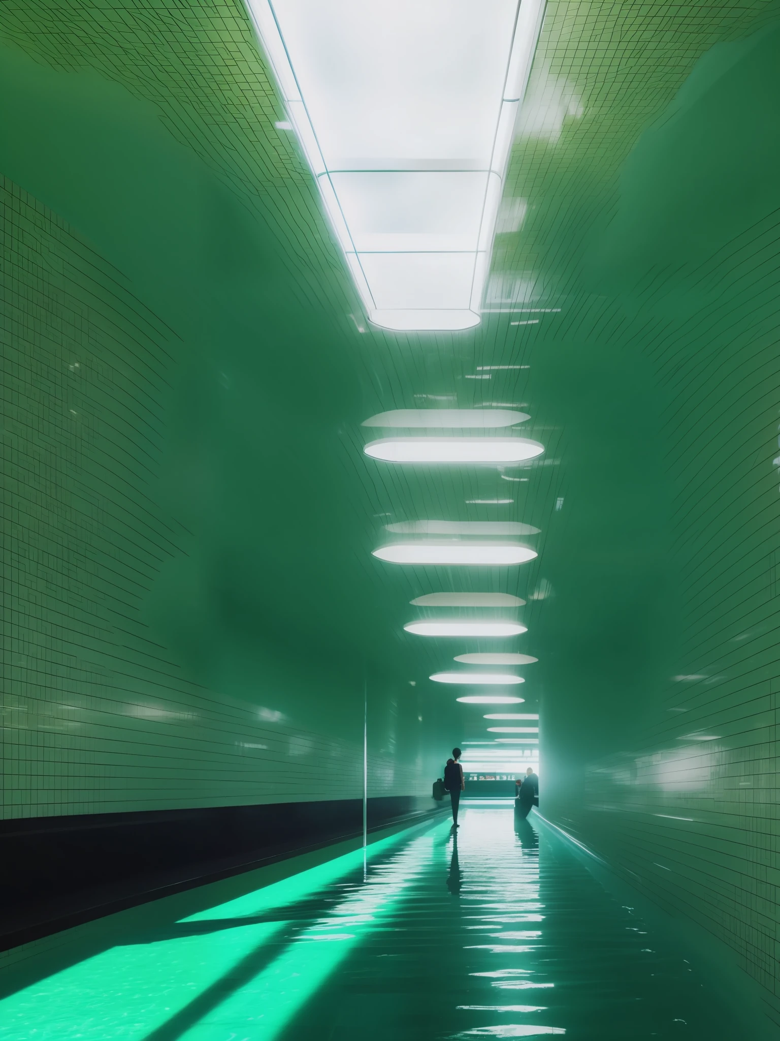 dreamcore,indoor,water,subway