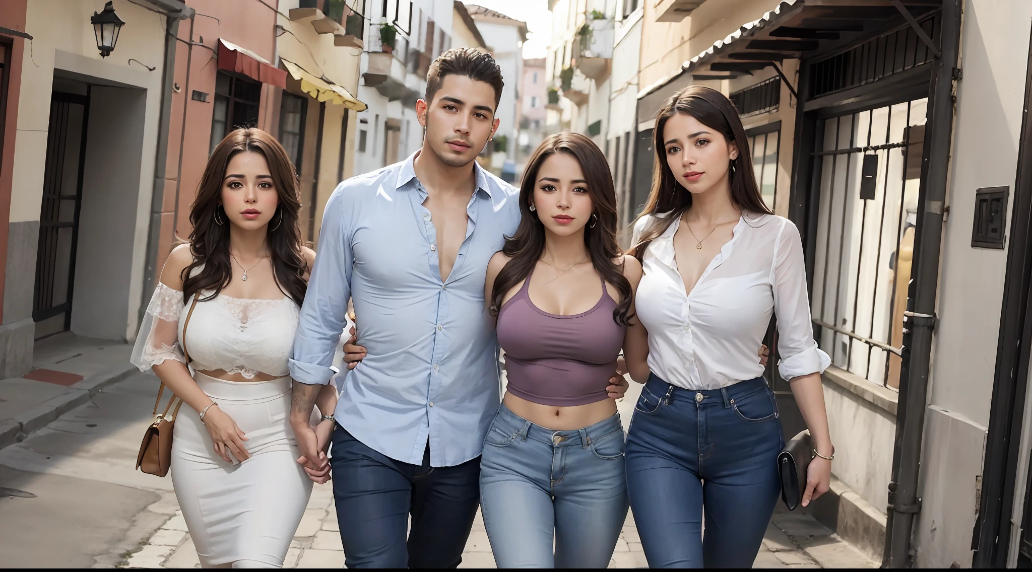 A couple of Colombian man and woman embracing