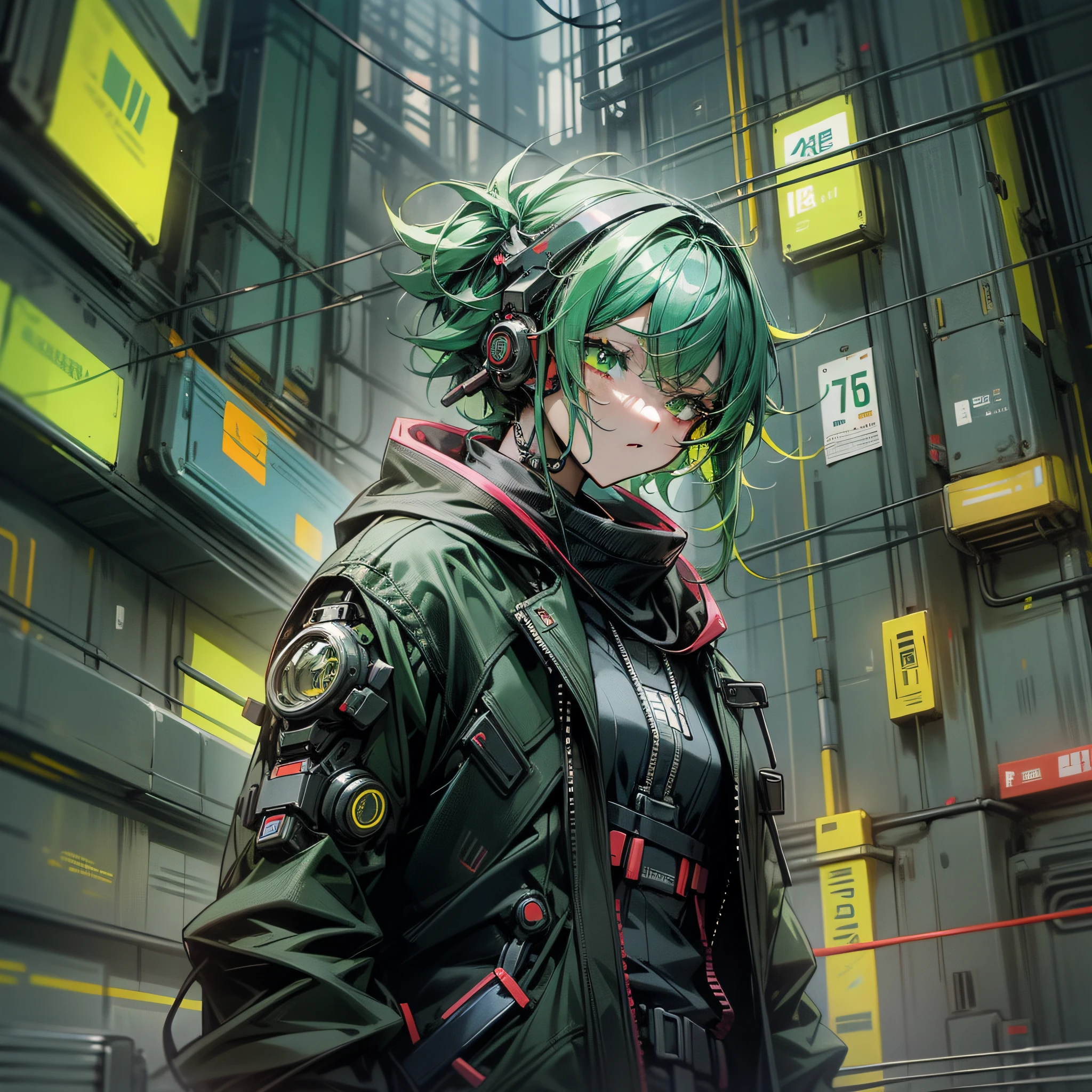 cyberpunk, anime, blue, green, red, yellow --auto --s2