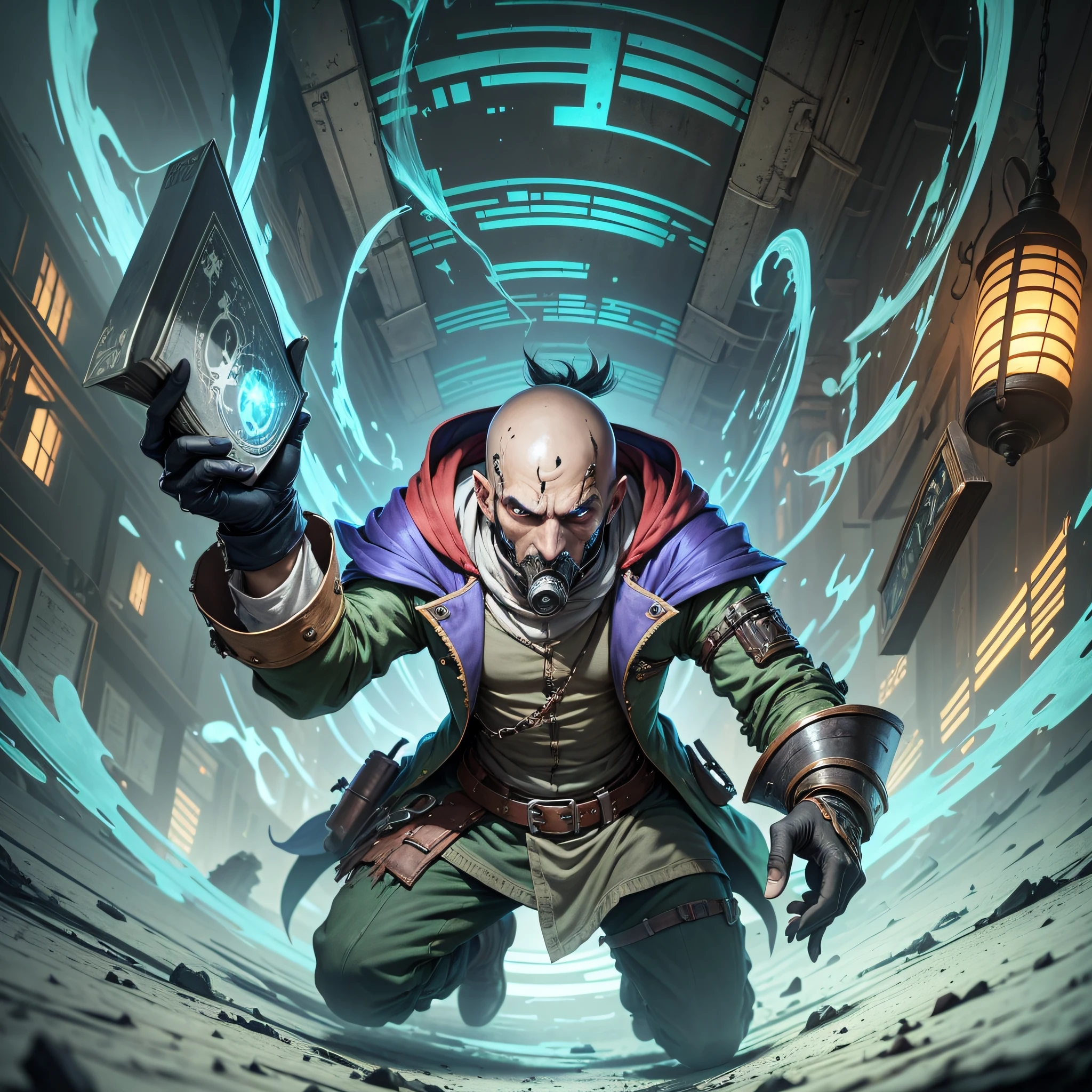 Singed is a Zaunite alchemist of unparalleled intellect, who has devoted his life to pushing the limits of knowledge; and no price, nor his own sanity, is too high. Is there a cure for your madness? His blends rarely fail, but for many, Singed has lost any sense of humanity, leaving a toxic trail of misery and terror in its path. --auto --s2