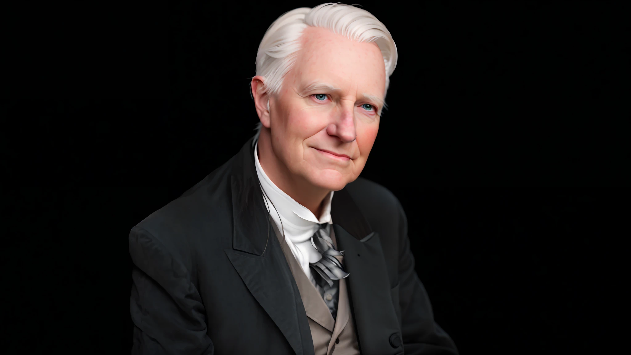 ultra realistic portrait of T. Austin Sparks, 19th century, realistic skin and hair texture, white hair, cinematic lighting, 16k resolution,