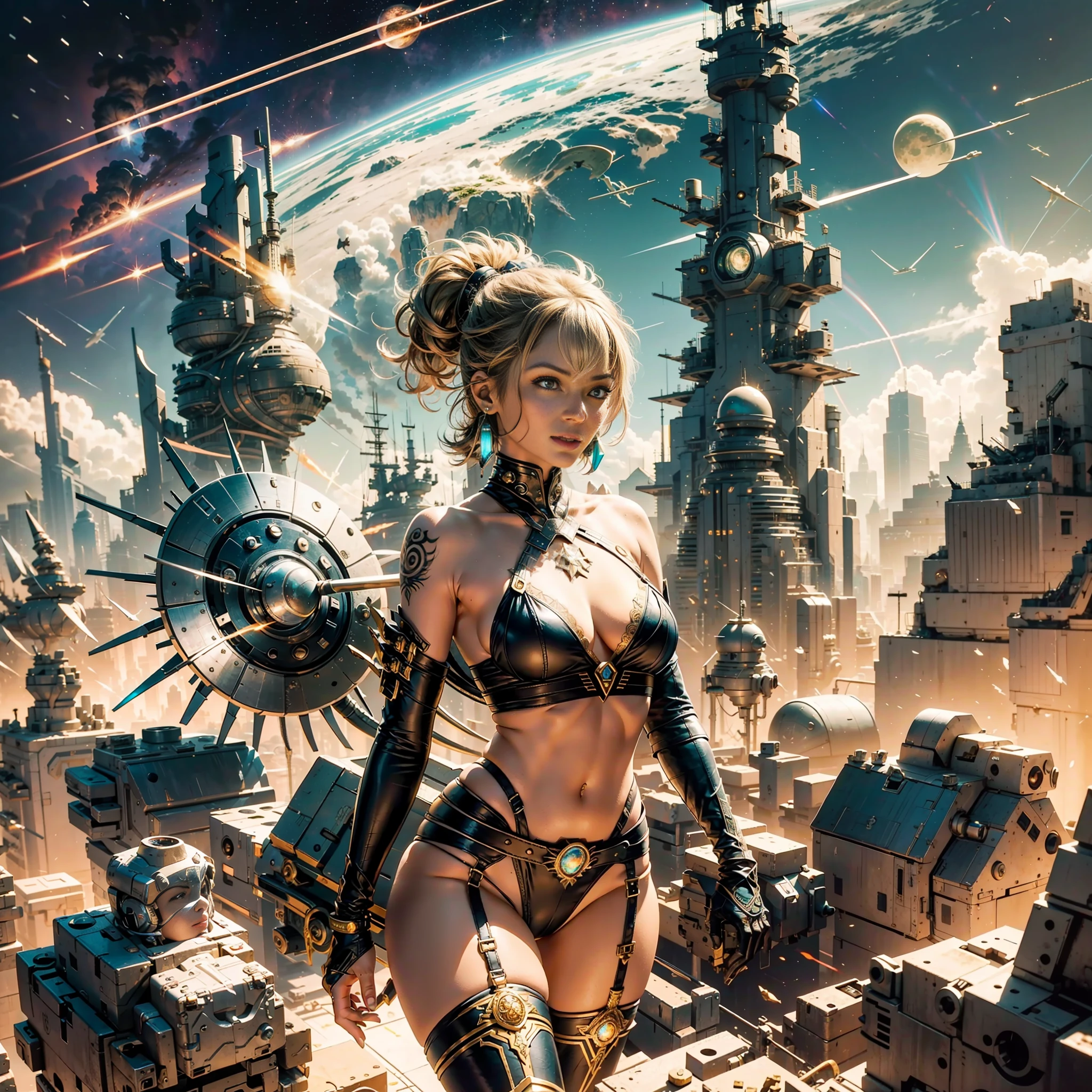 Galaxy Station-Port Battle War Will-o'-the-wisp Conceptual War Scene "Star Trek" Deep Space-Ship Pilots "Heavy Metal" Devastating cyberpunk backlight Mature female trekkies aesthetic "luis Royo" dazzling slow-motion walking Cosplay richly decorated:1.37 "Zoë Saldana":1.37 "Nichelle Nichols":1.37 "Seven of Nine":1.37 cowboy jacket 38years sunLight ultra luminescence:1.37 pro-photorealistic:1.37 optimal qualities:1.37 Details:1.37 Precise:1.37 SLR:1.37 Max resolution Perfection Graded:1.37 Improved sharpening:1.37 Octane rendered UHD XT3 16K DSLR HDR shadows:1.37 real analog:1.37 3DCG balanced body:1.37 Athletes:1.37 oily faces cheekbone effects embarrassed reducking:1.37 eyeliner Beautiful sapphires:1.37 black eyes Pupils brown opal iris lazulis turquoise open mouth teeth obvious smiles Fringe hairstyles:1.37 Short:1.3 Ecstatic:1.37 Eccentric fixed floating jackets Levite Shoulder-off shirt lace clavicles:1.37 White papillotes:1.37 embroidered sideboob various breasts:1.37 pointed:1.37 satin bikini:1.37 strange corait:1.37 navy thick felther skirt:1.37 loose matching bristles:1.37 swinging spinels navel:1.37 depths:1.37 waist chastity belts padlocks:1.37 Gold decorated silver agate tied revealing pubic scarlet pubis-hairy underwear:1.37 garters thigh-legs volumetric high legs thick stainless steel boots ornate onyx ruby invokes incandescent tattoo CGSCOSITY toys delicate Crystalline DoF flying Enterprise NCC-1701 Star-Trek Recorder (EOS R6 135mm 1/1250s f/2.8 ISO400) pistol-Phaser NCC-1701-42 shoot phaser Mechanized adaptable Canon-ion DoF mannequins dramatic supports straight dressed armor heavy chrome metallic flat rune lava bands antenna engravings Tourmaline glyphs plasma fathoms brass fullbodye "Star-Trek" background:1.37 equirectangular 360 masterpiece:1.37 Michelangelo Bruce-Weber-women raw:1.37 varied:1.37 etc.