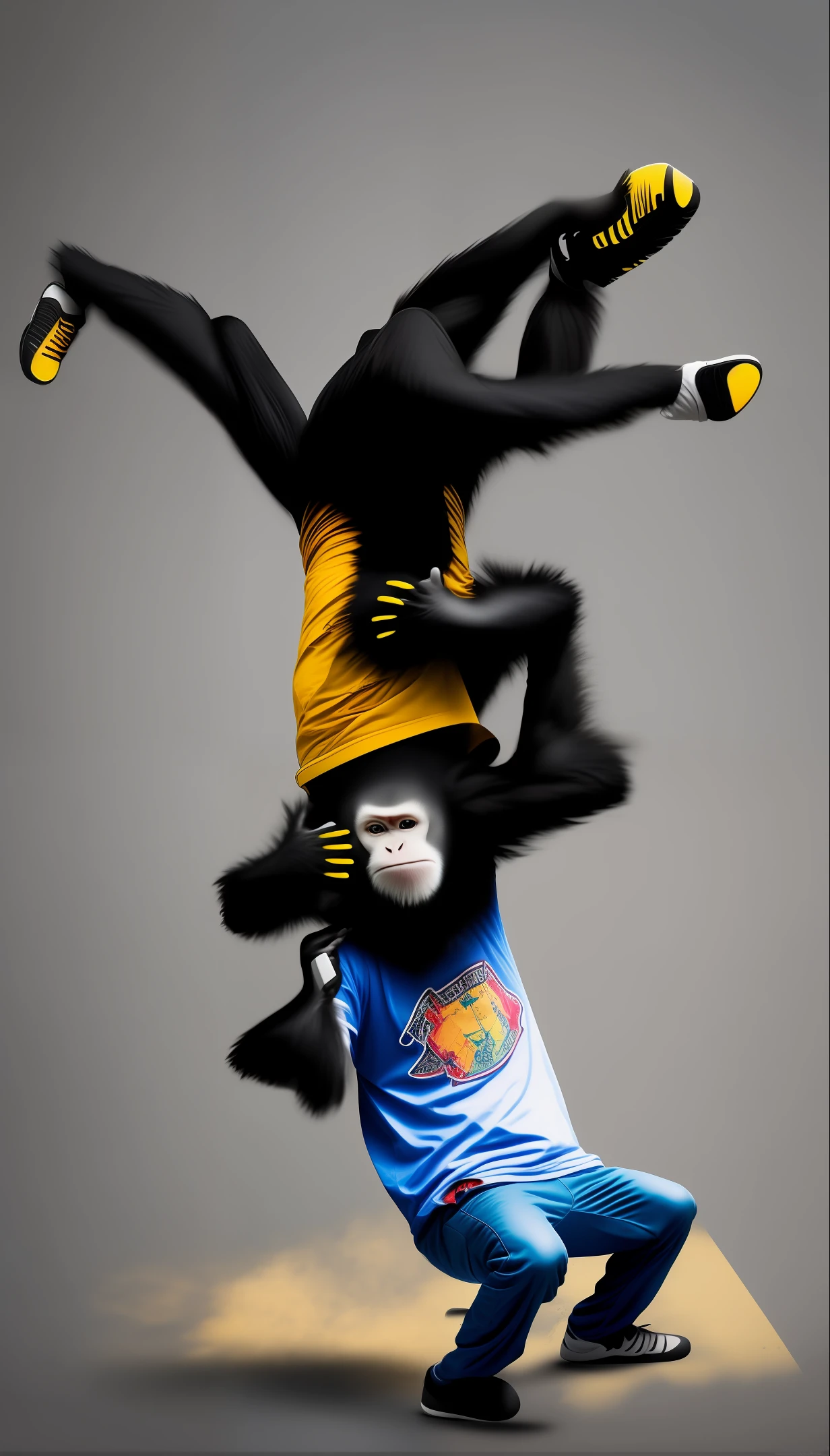 Break dancing monkey