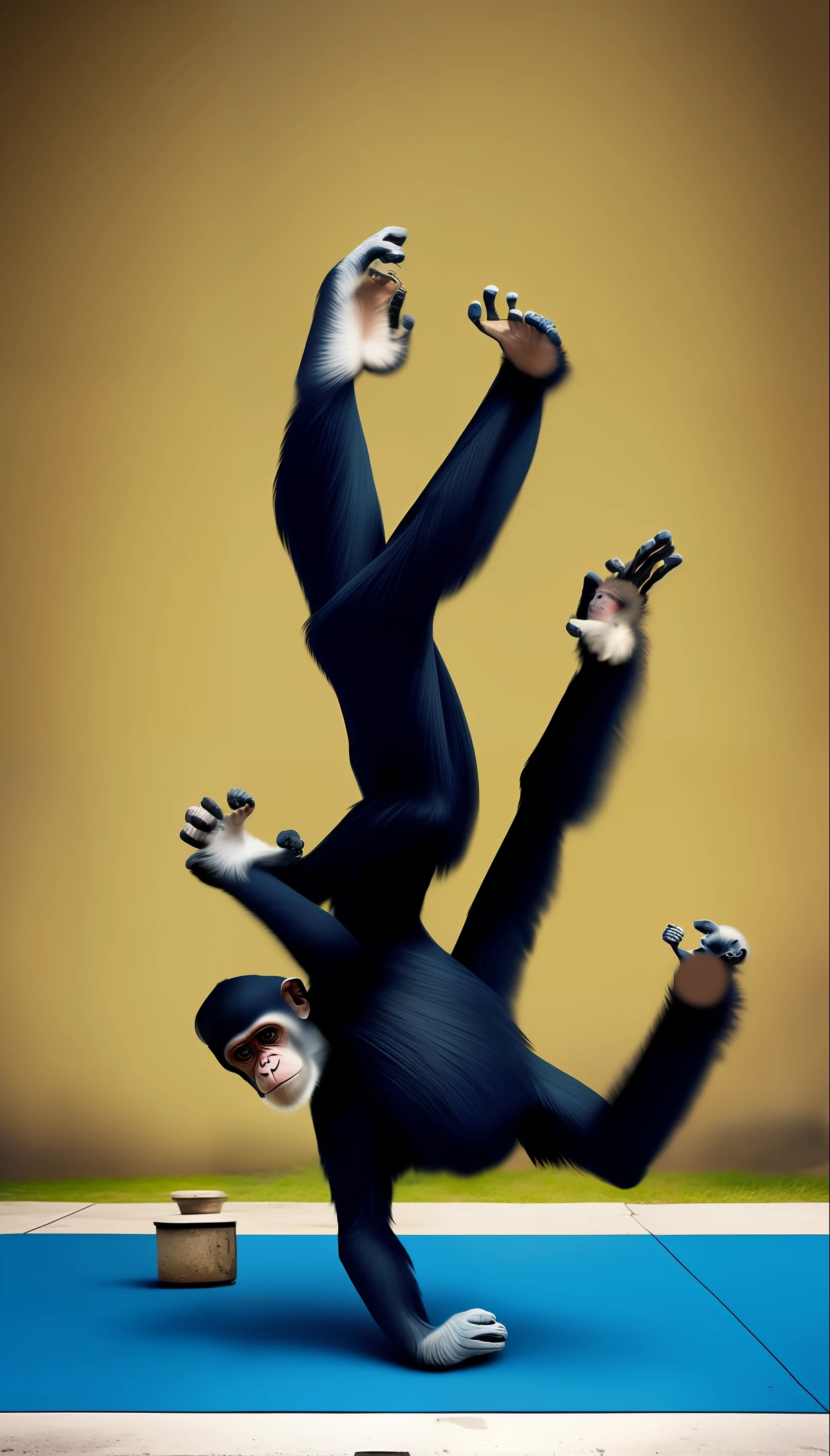 Break dancing monkey