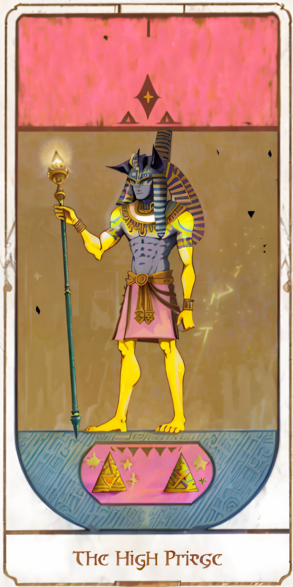 the high priest tarot card, the god anubis, the egyptian god, anubis, anubis reptilian, wind egyptian god, egyptian god, egypt god, anubis-reptilian, thoth, tarot!!, storm egyptian god, angry god anubis, egyptian gods, as a tarot card, [ tarot card ]!!!!!, kemetic