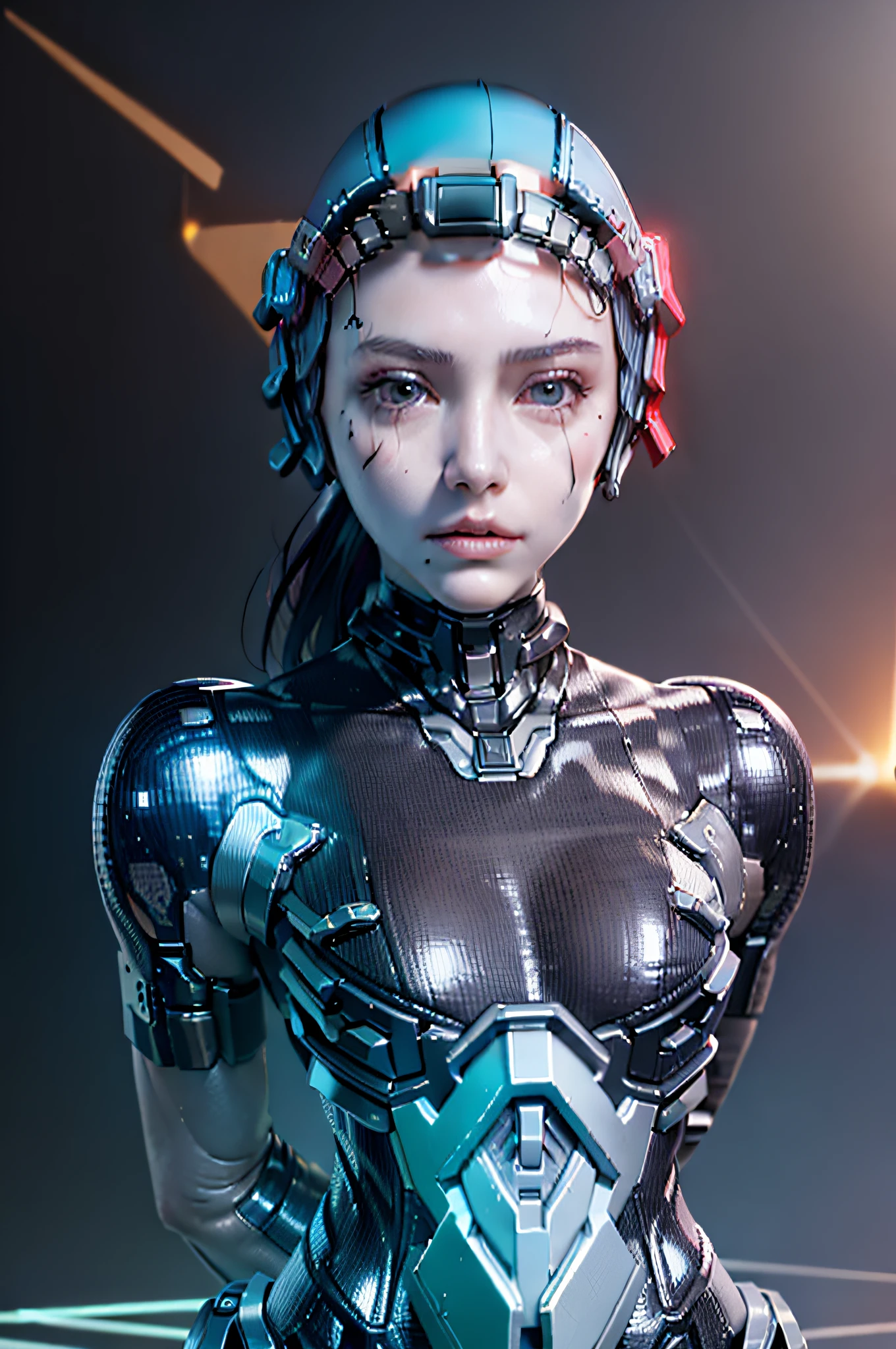 (Masterpiece, Best Quality, Realistic, Detail Shiny Skin: 1.2), Flawless, 8k, RAW, High Resolution, Shore, Day,
Cyberpunk, Back Head, 1 Girl, Wearing ((((Cyber Helmet)), Prosthetics, Big Breast, Waist, Upper Body, Facial Focus, Looking at the Audience,