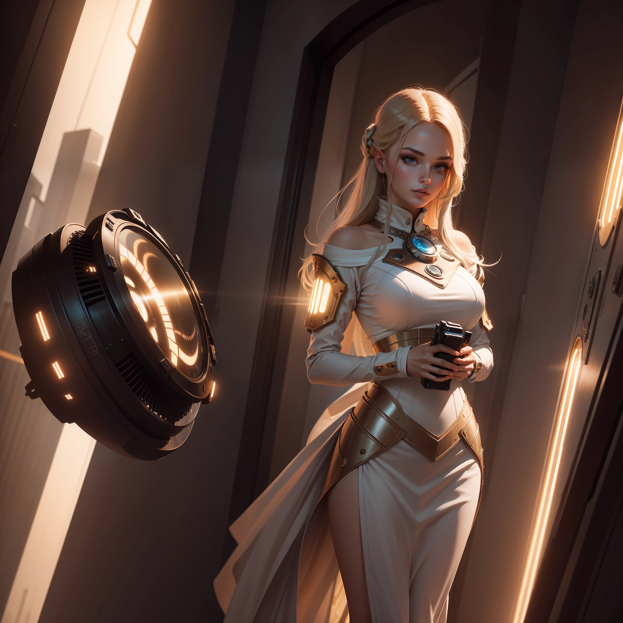 A beauty, Futurism, Romanticism, cinematic lighting, masterpiece