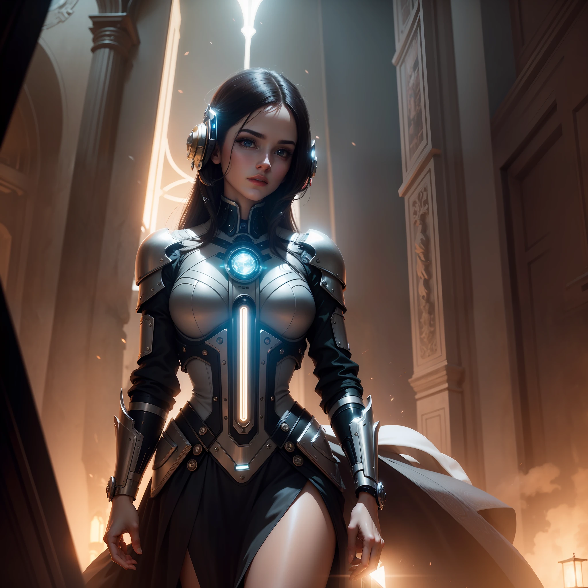 A beauty, Futurism, Romanticism, cinematic lighting, masterpiece