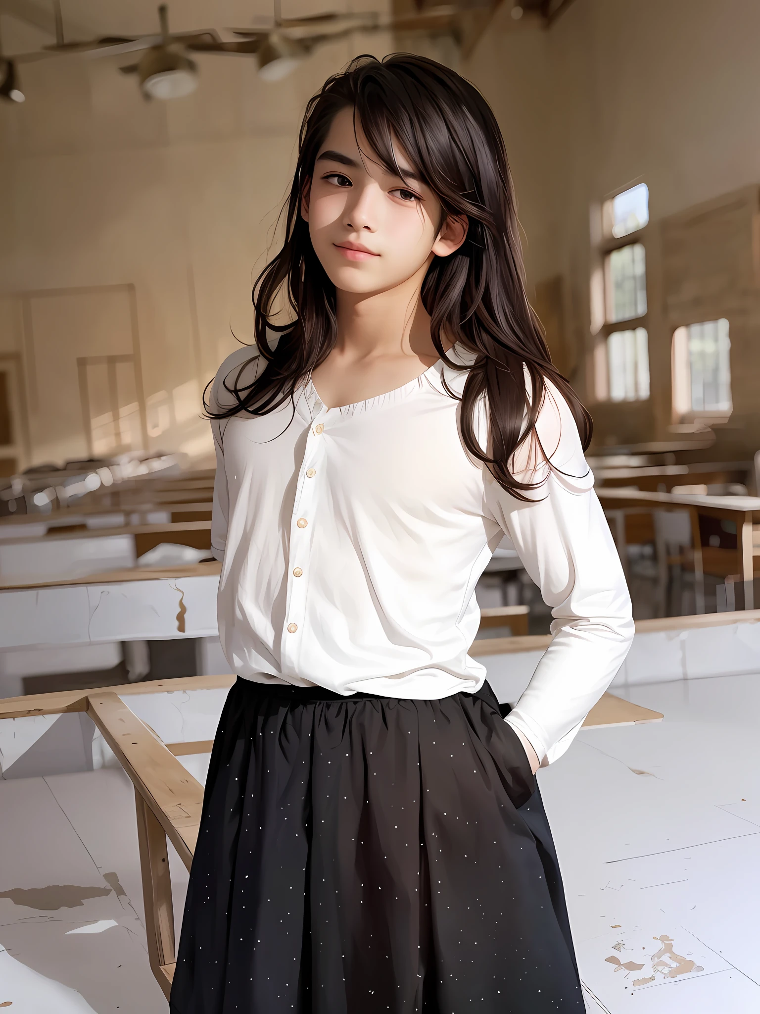 Off-shoulder, ((1 boy, boy)), (increased beauty of skin texture: 1.1)