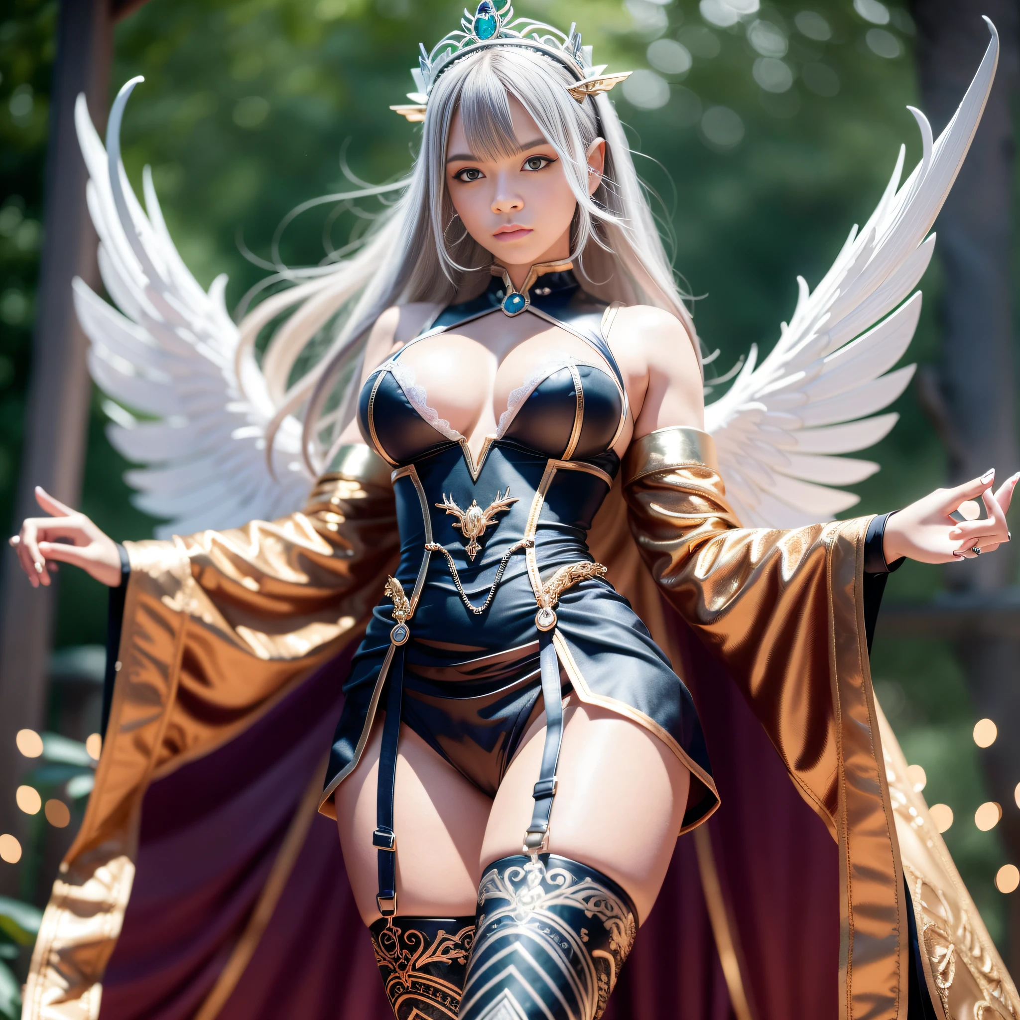 nature "Ida Pingala" Natural Queen Native dazzling Valkyrie-wings key chains "Heavy Metal" fire-follets fairies pixie sprite conceptual safe female glamour aesthetic walking slow down playing guitar:1.37 Cosplay "Anya Taylor:1.37" "Rihanna:1.37" "Beyoncé:1.37" Aristocratic jacket 38years symmetrical athlete oiling hairstyle obvious varied bangs opal ecstatic:1.1 faces:1.3 embarrassed cheekbones effects glow lazuli water drop between eyes beautiful hair:1.37 eyes black iris turquoise pupils sapphires pearl open mouth teeth smiles eccentric fixed floating jacket levitating shoulder-off:1.1 white shirts lace clavicles papillotes sideboob varied breasts1.37 pointed:1.3 satin sideboob felt bikini:1.2 corait:1.3 navy thick leathers skirt:1.3 matching silks loose swinging spinels navel:1.3 revealing pubis scarlet pubis-hairy obvious underwear:1.2 waist chastity-belt:1.3 silver adorned padlock Gold thighs legs garter boots voluminous stainless steel gothic ornate onyx equirectangular 360 monastery marble ruby background:1.3 DoF mannequins support lantern dressed armor richly decorated:1.3 "Chivalrous" dramatic chrome metallic flat bands fathoms copper fullbodye Lily rune ornate emerald plasma embroidered glyphs Tourmaline wood engravings lava magic invoking incandescent delicate Pets Crystalline familiar robot Mecha (EOS R6 135mm 1/1250s f/2.8 ISO400) Mech Mechanized adaptable volumetric luminescence saturated:1.3 ultra:1.37 pro-photorealistic optimal qualities1.37 details1.37 accurate:1.37 DSLRs improved graduated 3dcg max resolutions1.37 Octanes rendered UHD XT3 16K DSLR HDR UnrealEngine5 depths real analog shadows:1.3 outdoor:1.37 vikingtree CGSCOSITY masterpiece:1.37 "Bruce Weber girls" multi magic raw:1.37 nsfw:1.37 etc.