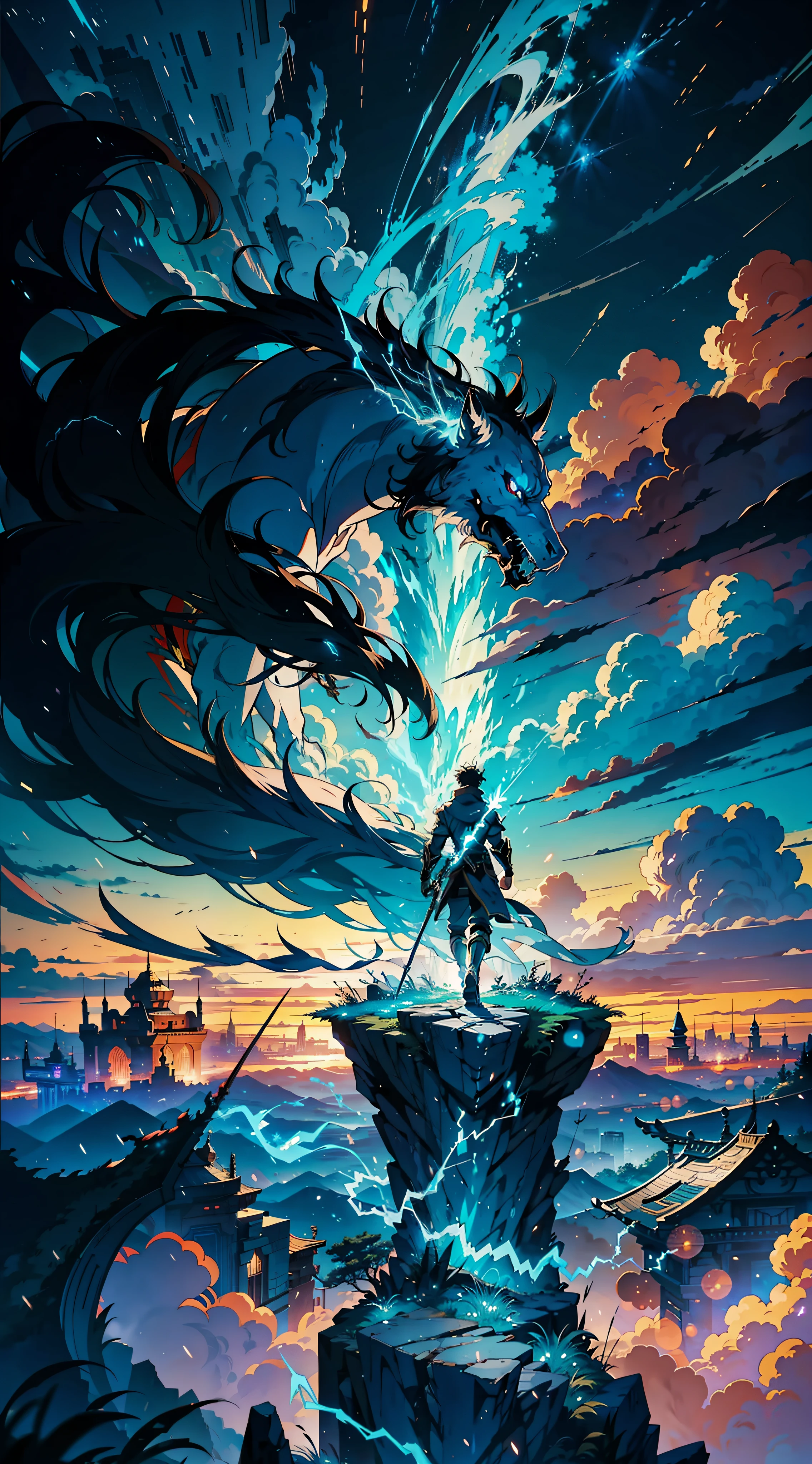 The anime begins with our protagonist, a young man with teleportation skills, discovering his power and learning to control it. He is a fearless warrior in search of adventures and challenges. The story unfolds in a fantasy world full of magical creatures and powerful beings. Throughout the plot, our hero faces powerful and dangerous enemies, but finds loyal allies who help him on his journey. Together, they face epic battles and challenges that test their skills and their courage. The anime's animation is stunning, with vibrant colors, detailed backdrops, and fluid movements. The visual effects are breathtaking, with bursts of energy, lightning and other manifestations of magical power. In the end, our hero becomes a legendary warrior, respected by all and feared by his enemies. He is the protector of his homeland, ready to fight any threat that arises. This epic anime is a thrilling adventure that keeps the viewer stuck until the end.