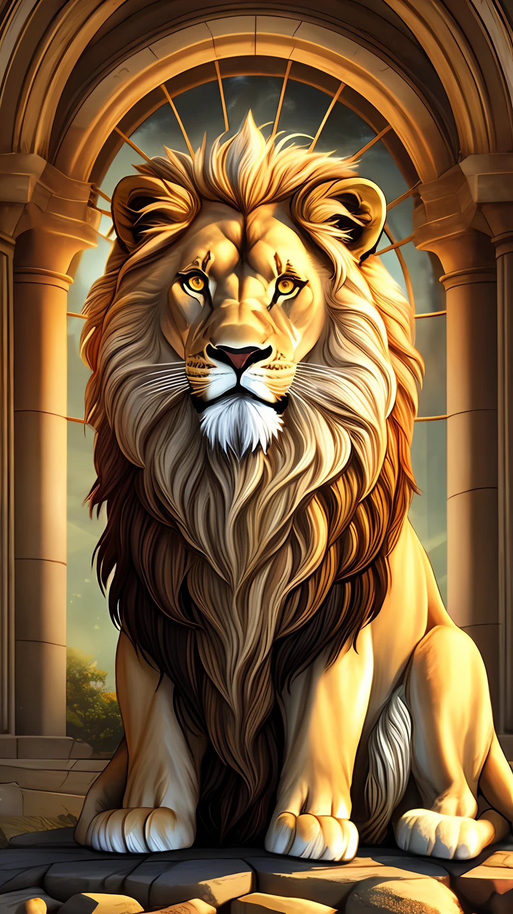 / lion of Judah jesus christ, Volumetric lighting, --auto --s2